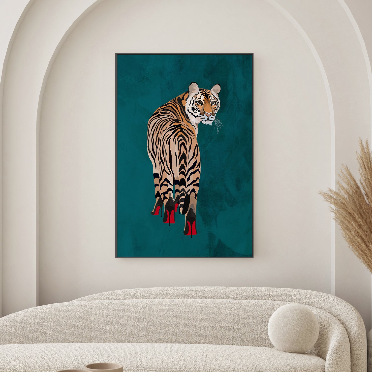 wall-art-print-canvas-poster-framed-Tiger Red Heels , By Sarah Manovski-2