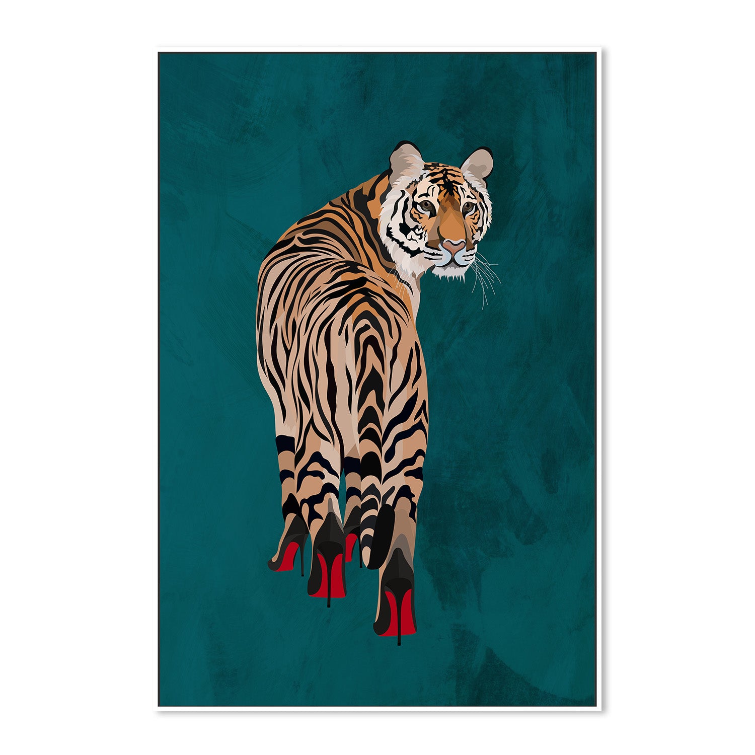 wall-art-print-canvas-poster-framed-Tiger Red Heels , By Sarah Manovski-5