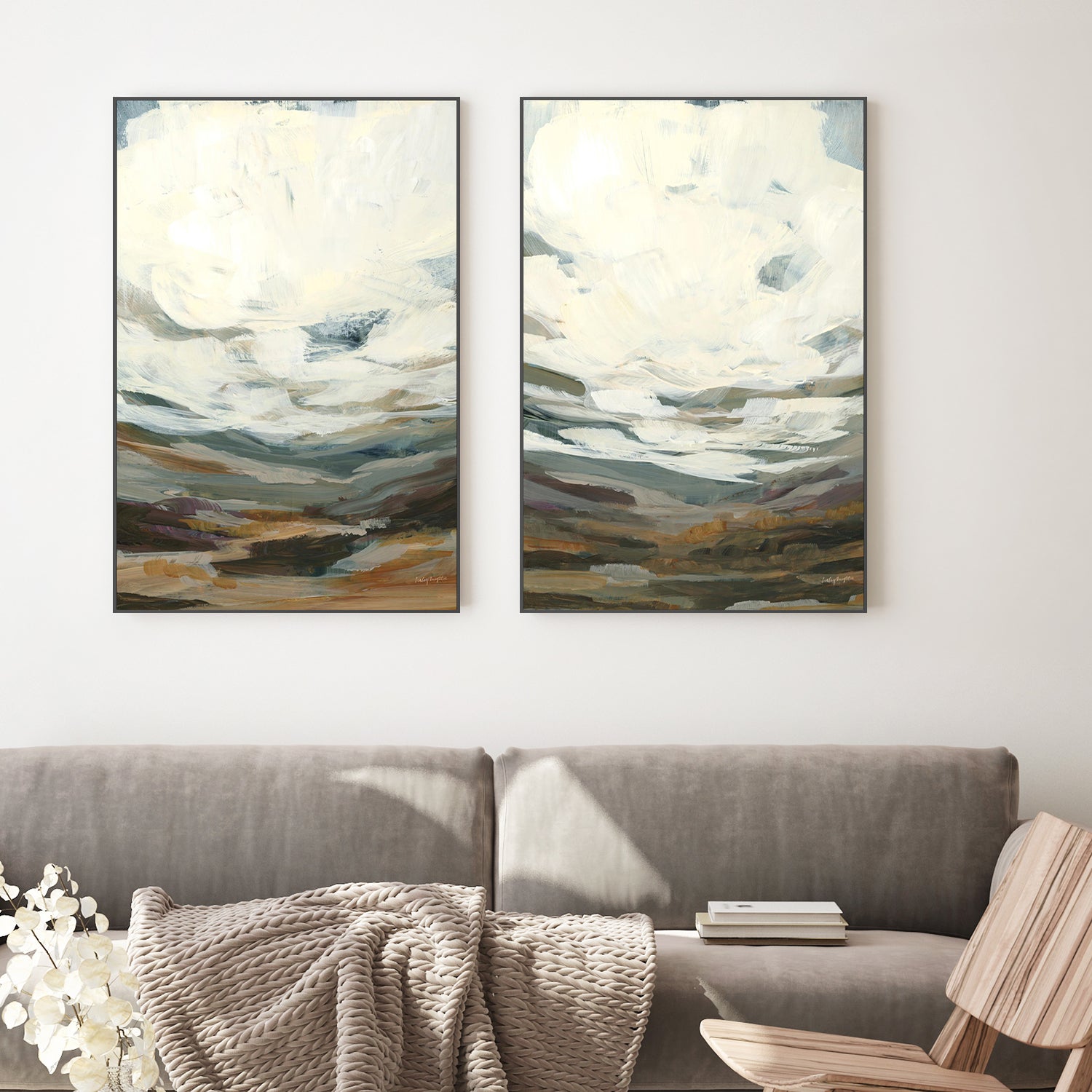wall-art-print-canvas-poster-framed-Timber Thicket, Style A & B, Set Of 2-2