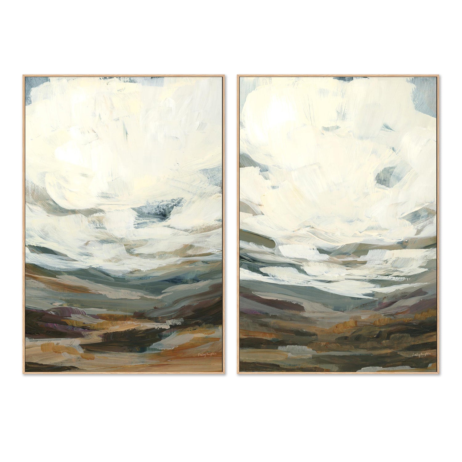 wall-art-print-canvas-poster-framed-Timber Thicket, Style A & B, Set Of 2-4