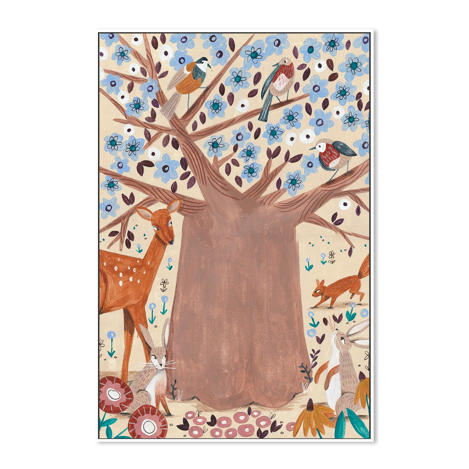 wall-art-print-canvas-poster-framed-Tree of life-5
