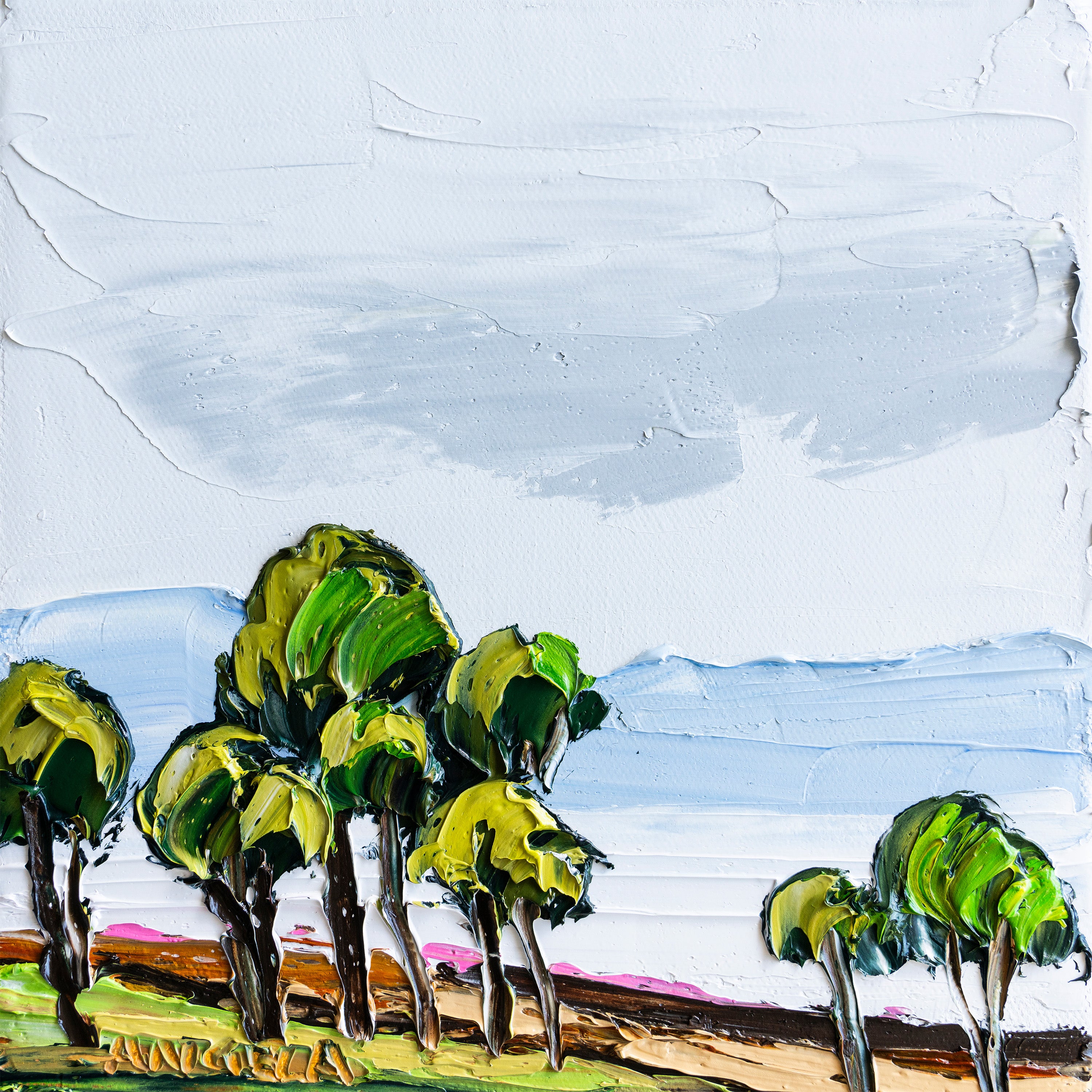 wall-art-print-canvas-poster-framed-Trees by the Lake-1