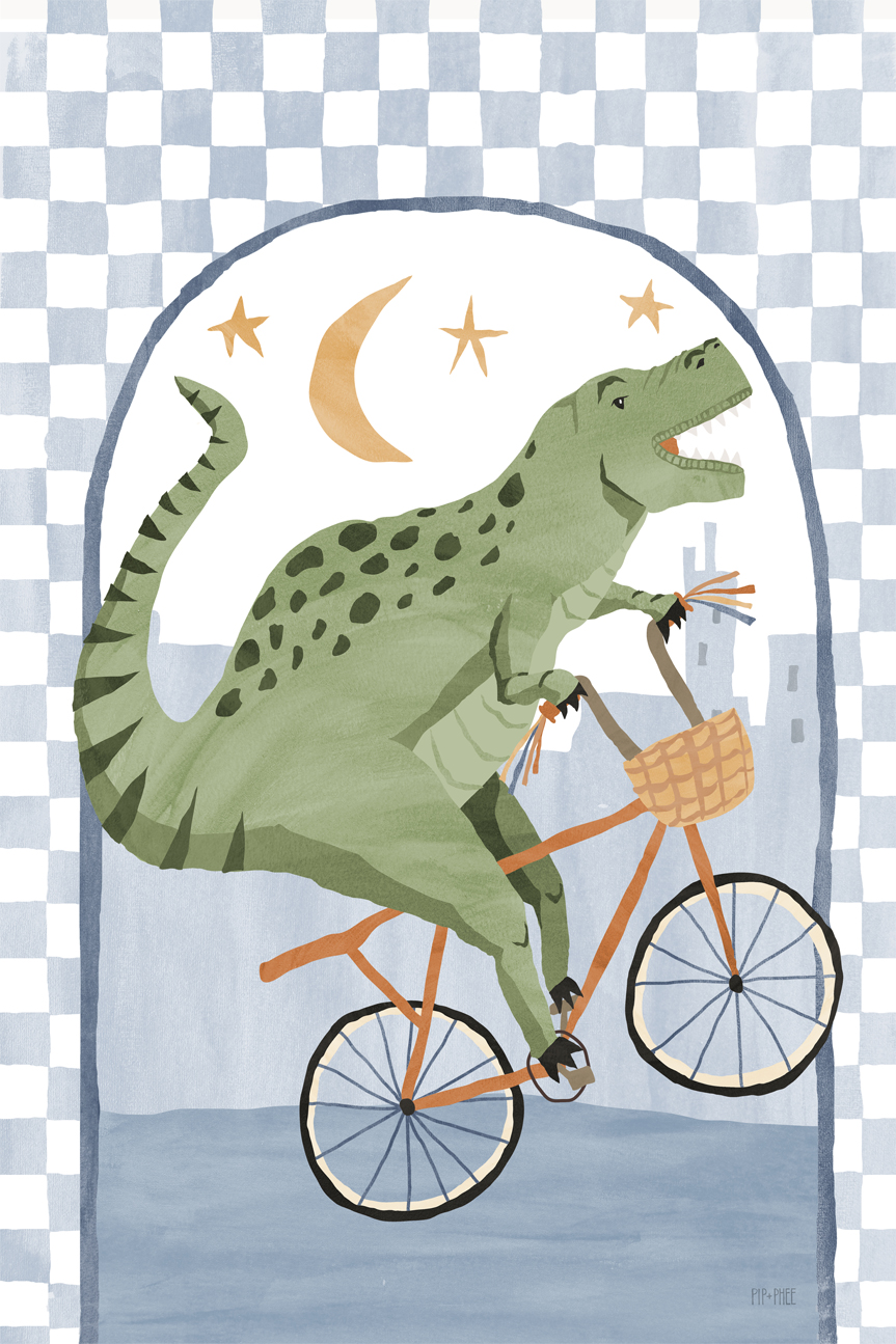 wall-art-print-canvas-poster-framed-Trex Rider Arch , By Pip and Phee-1