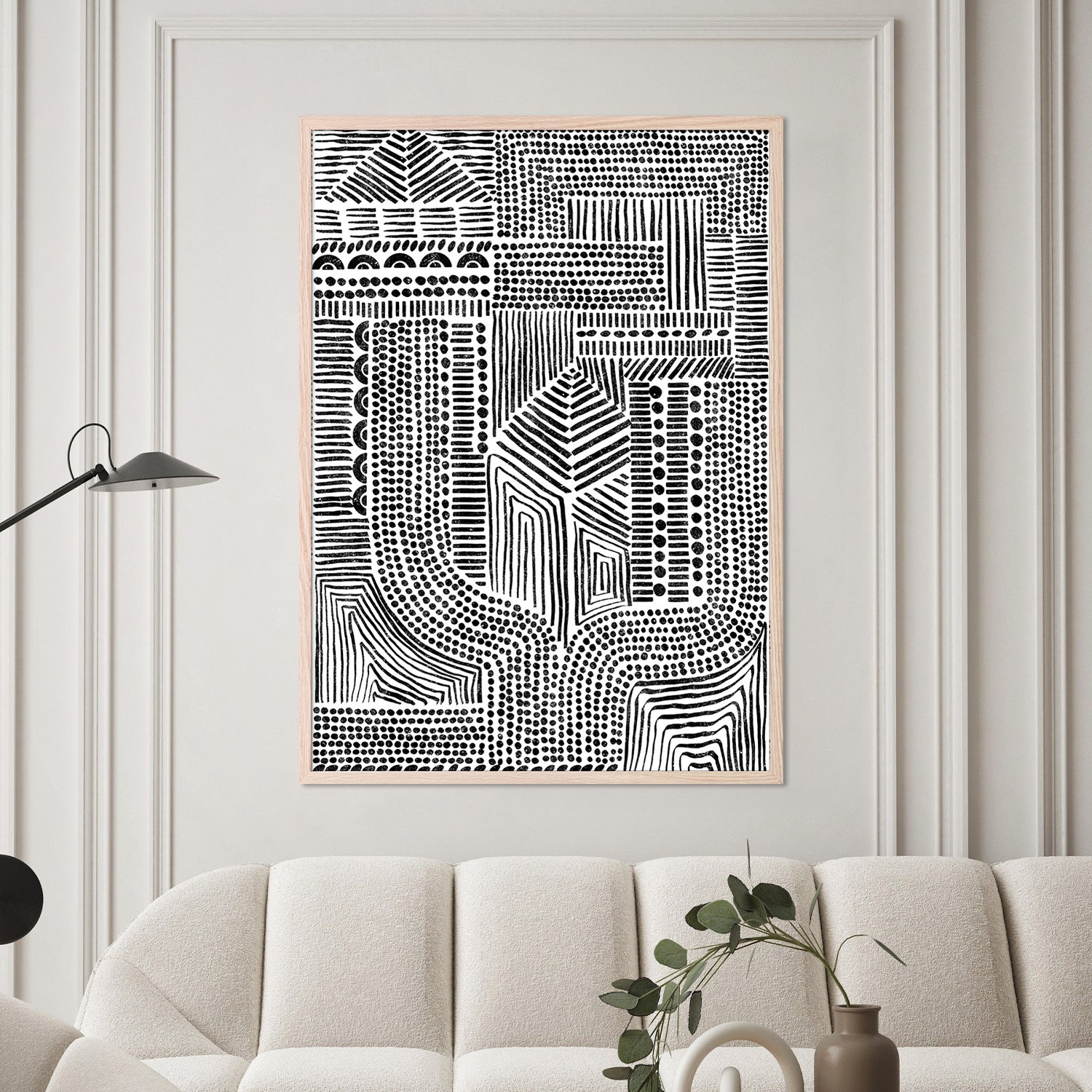 wall-art-print-canvas-poster-framed-Tribal Abstract, Style A-2