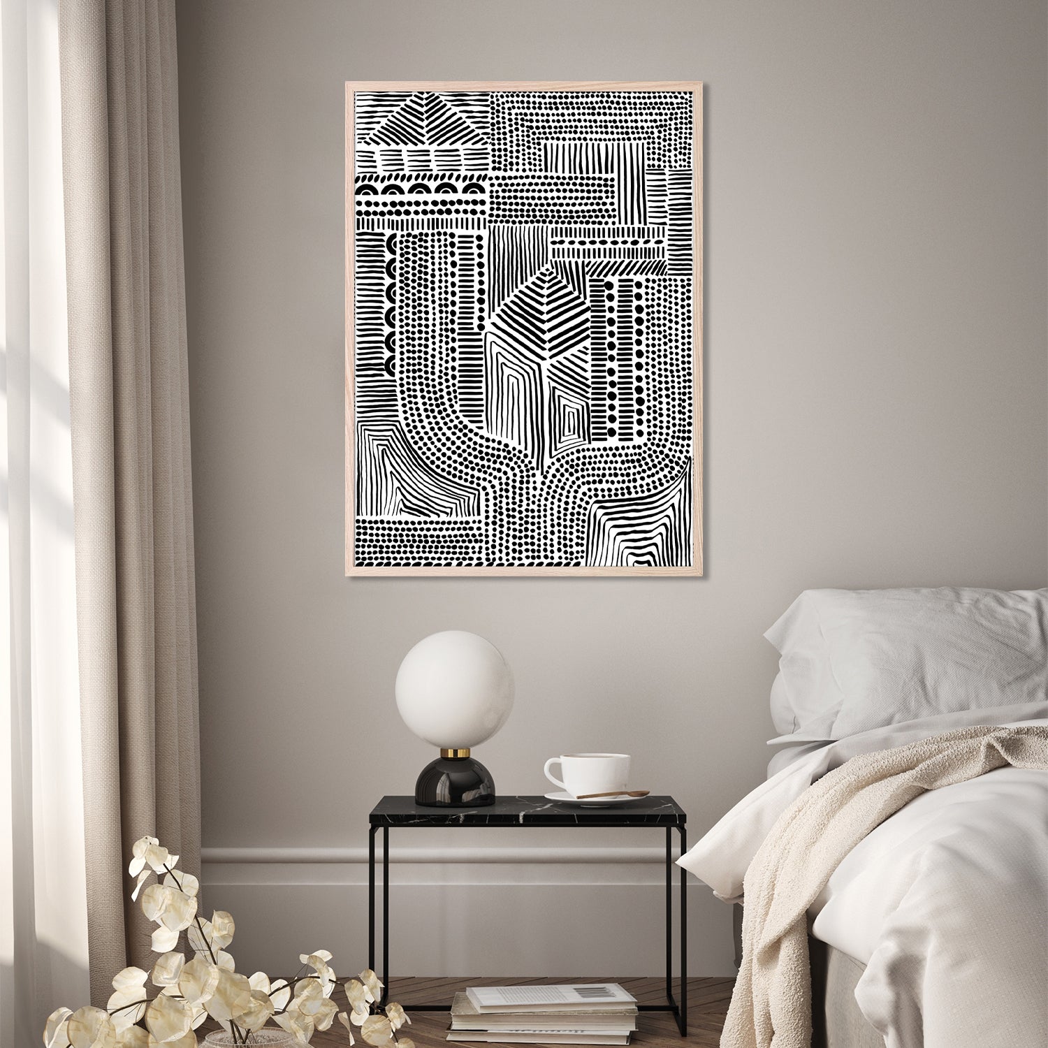 wall-art-print-canvas-poster-framed-Tribal Abstract, Style B-9