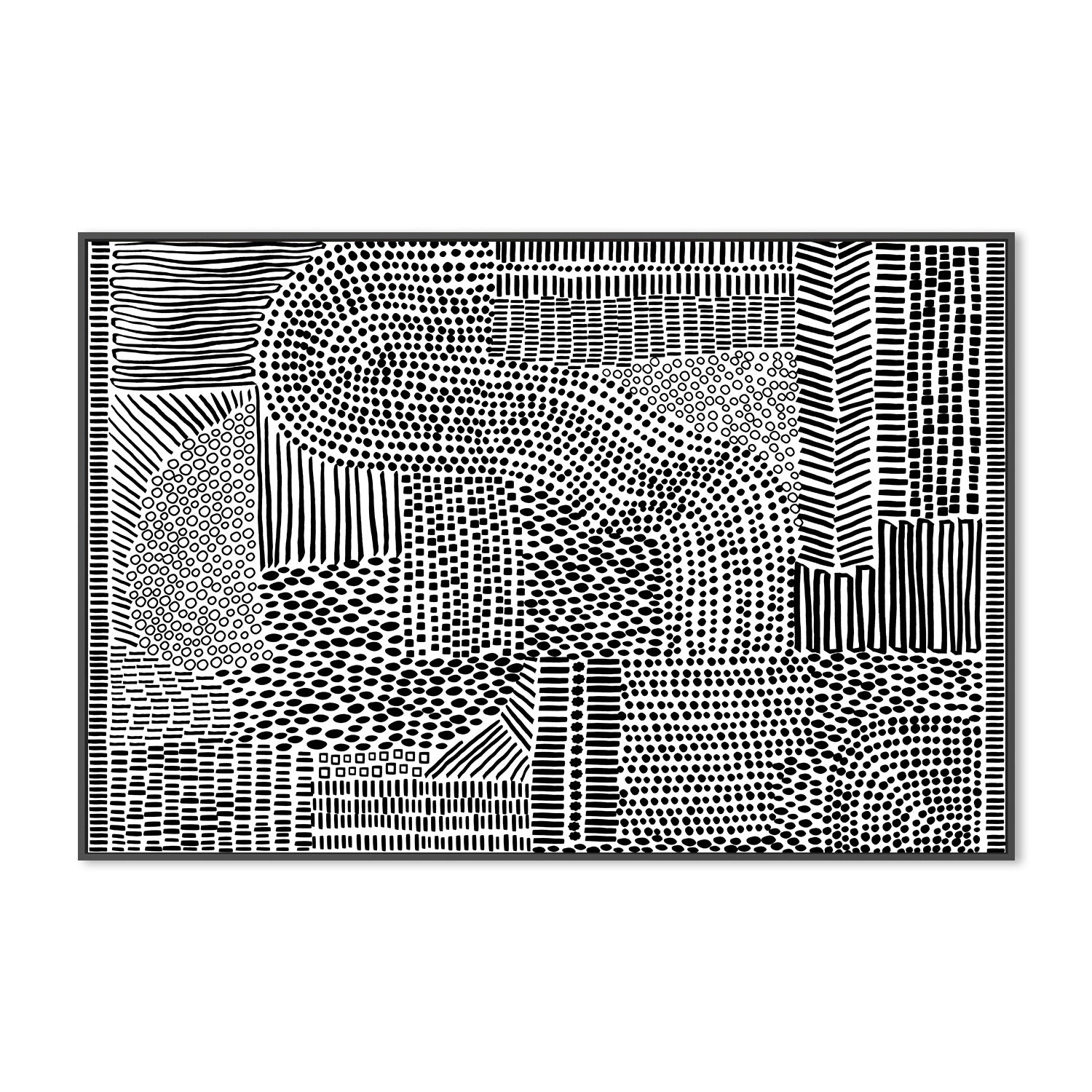 wall-art-print-canvas-poster-framed-Tribal Tapestry, Style D-3