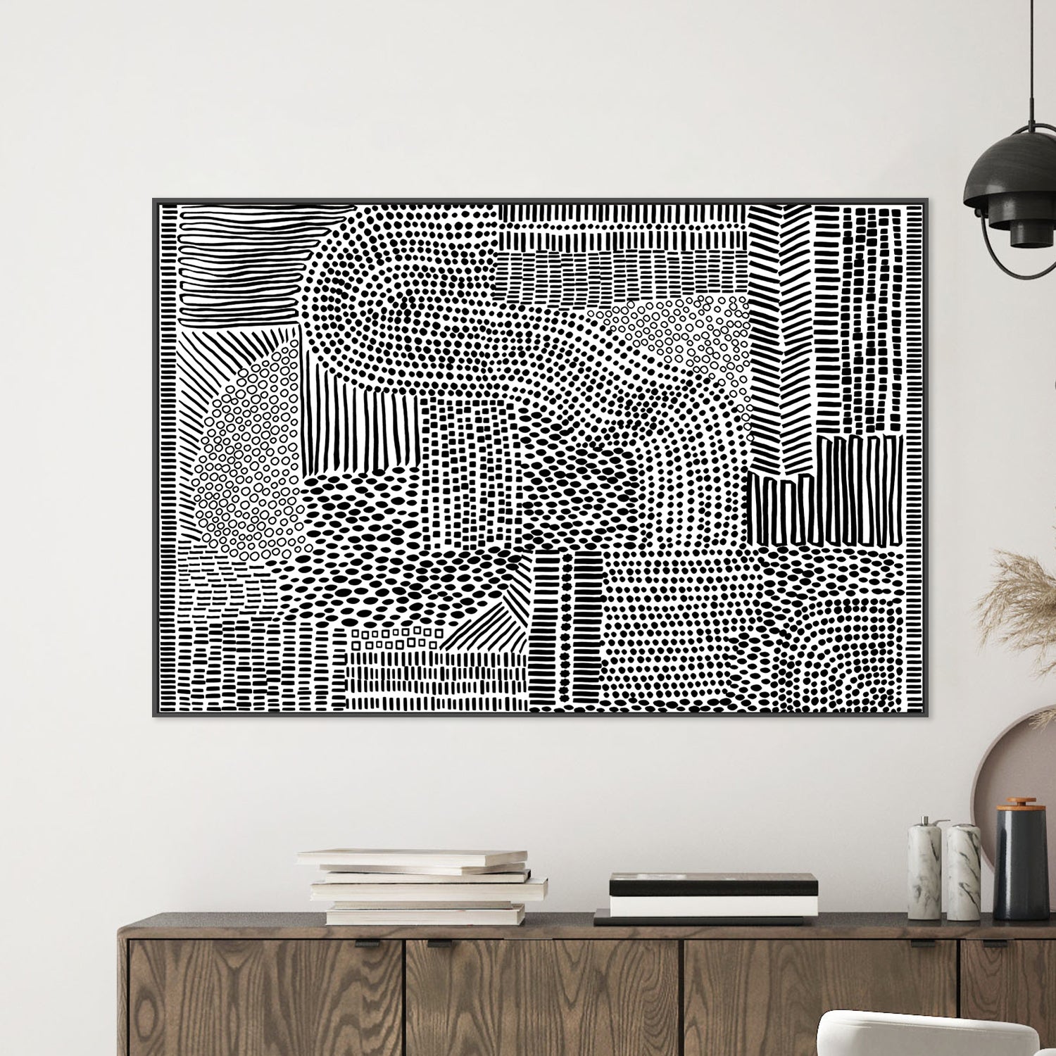 wall-art-print-canvas-poster-framed-Tribal Tapestry, Style D-7