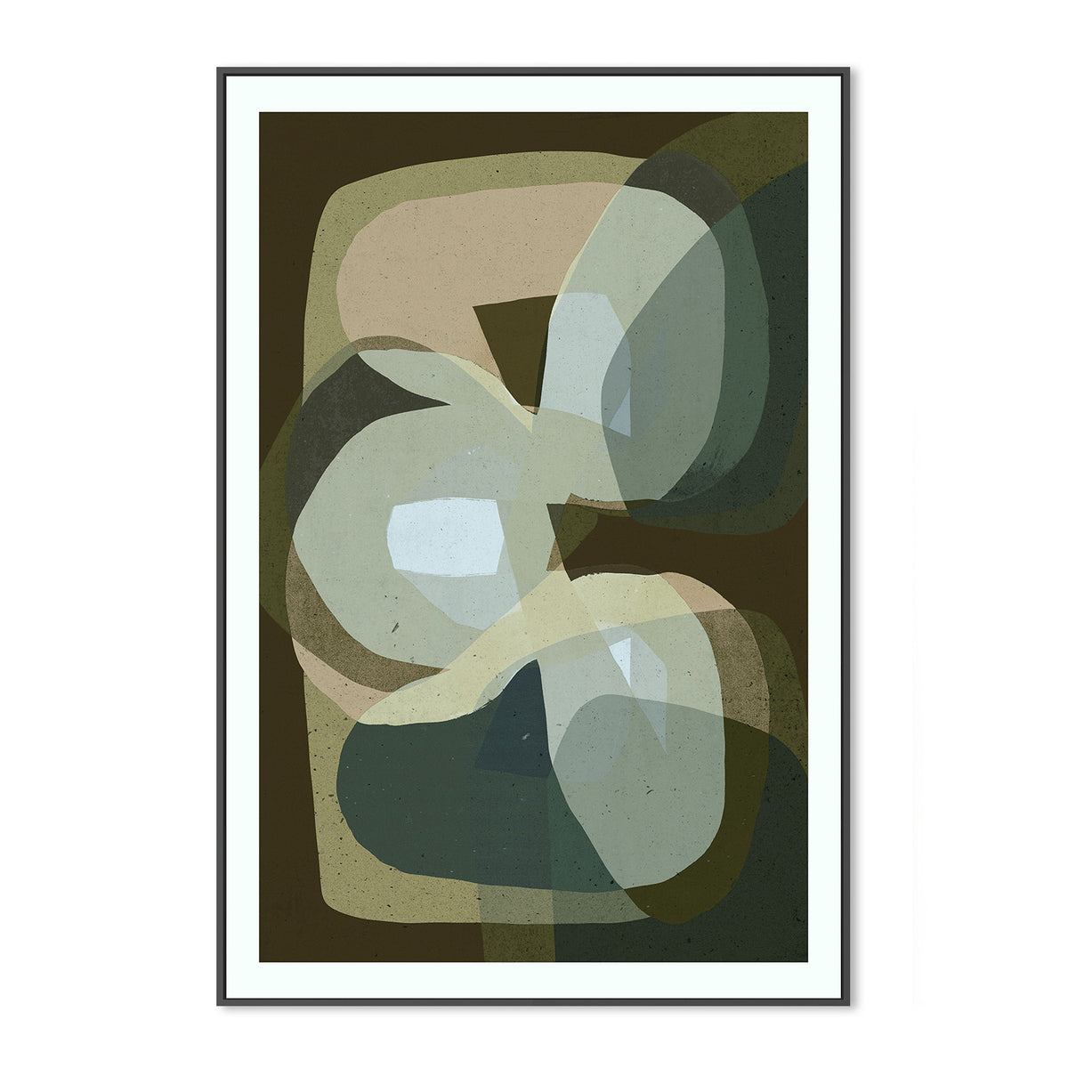 wall-art-print-canvas-poster-framed-Trio, Green-3