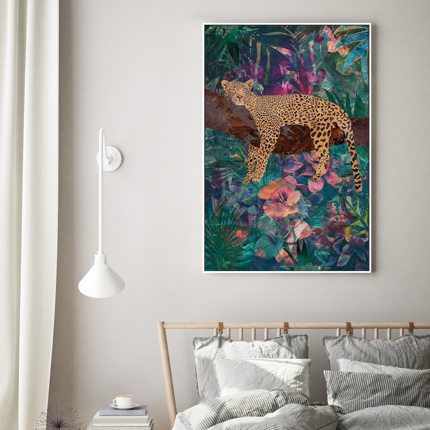 wall-art-print-canvas-poster-framed-Tropical Jungle Leopard No Glasses , By Sarah Manovski-7