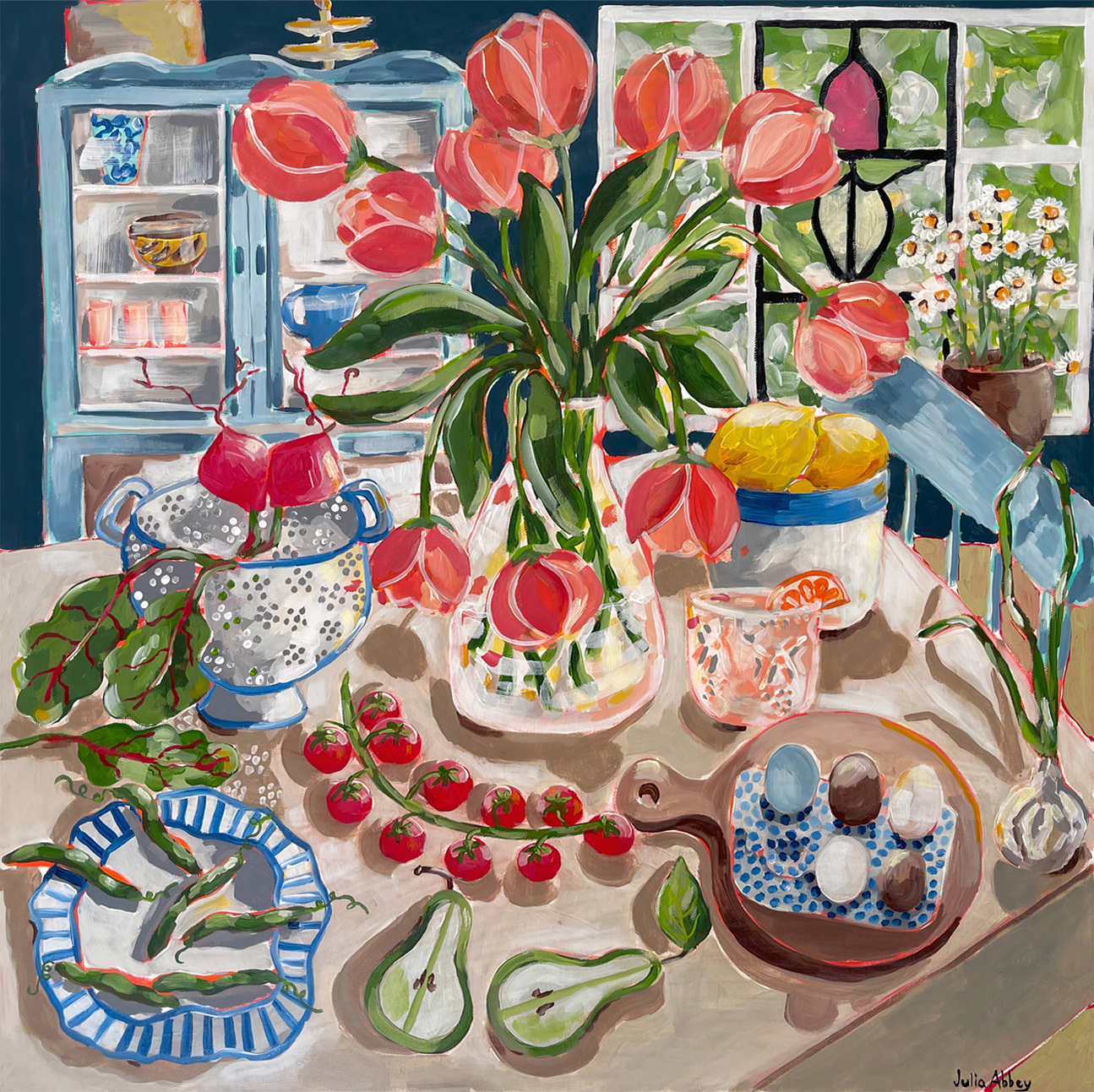 wall-art-print-canvas-poster-framed-Tulips , By Julia Abbey-1