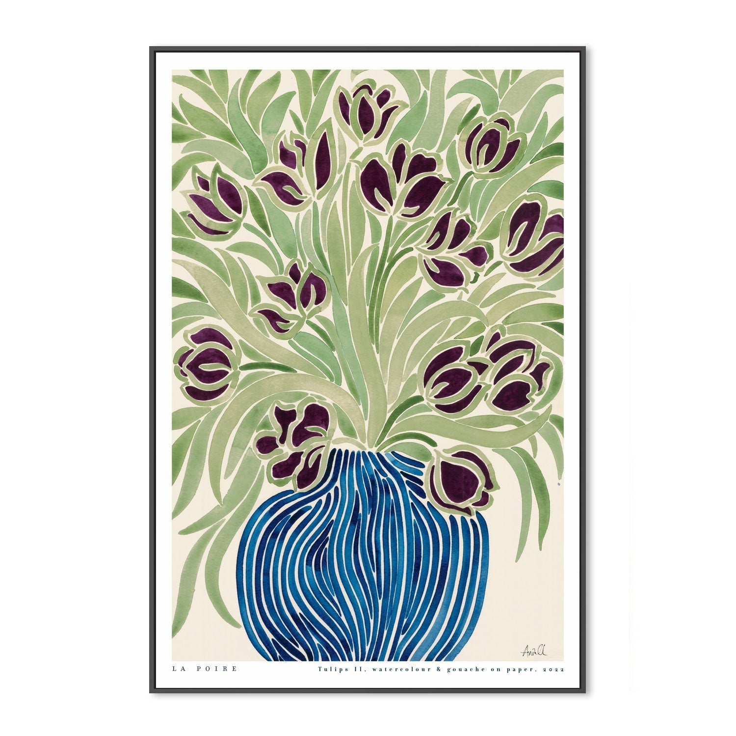 wall-art-print-canvas-poster-framed-Tulips, Style A , By La Poire-GIOIA-WALL-ART