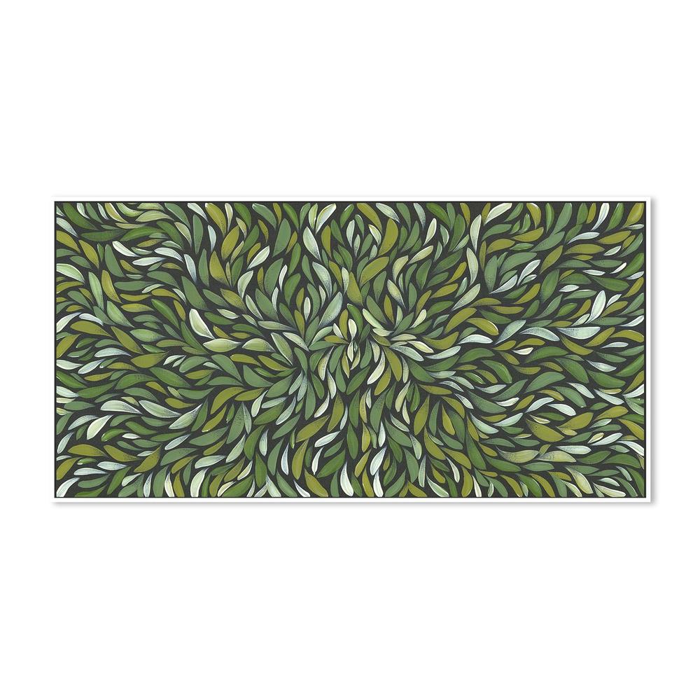 wall-art-print-canvas-poster-framed-Tumbe Tumbetin Baibaiye, Green healing leaves-5