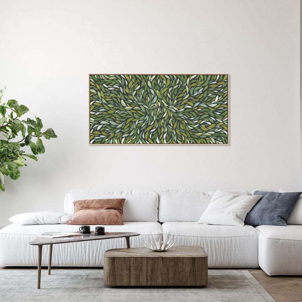 wall-art-print-canvas-poster-framed-Tumbe Tumbetin Baibaiye, Green healing leaves-7