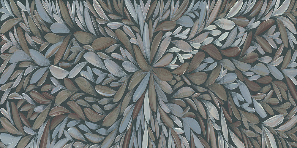 wall-art-print-canvas-poster-framed-Tumbetin Baibaiye, Healing Leaves, Brown and Cream, Blue Tone , By Emma Rigney-8