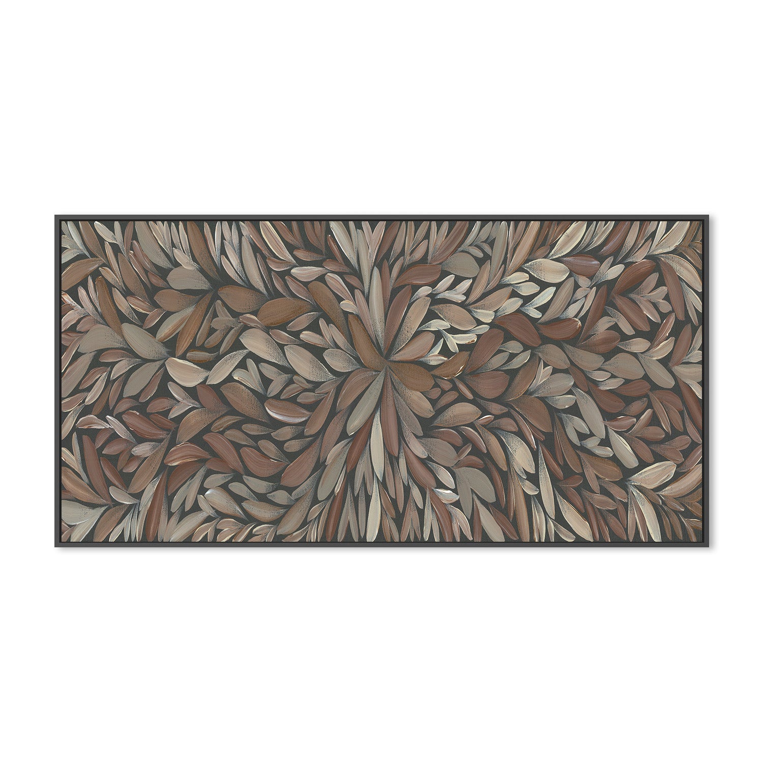 wall-art-print-canvas-poster-framed-Tumbetin Baibaiye, Healing Leaves, Brown and Cream , By Emma Rigney-3