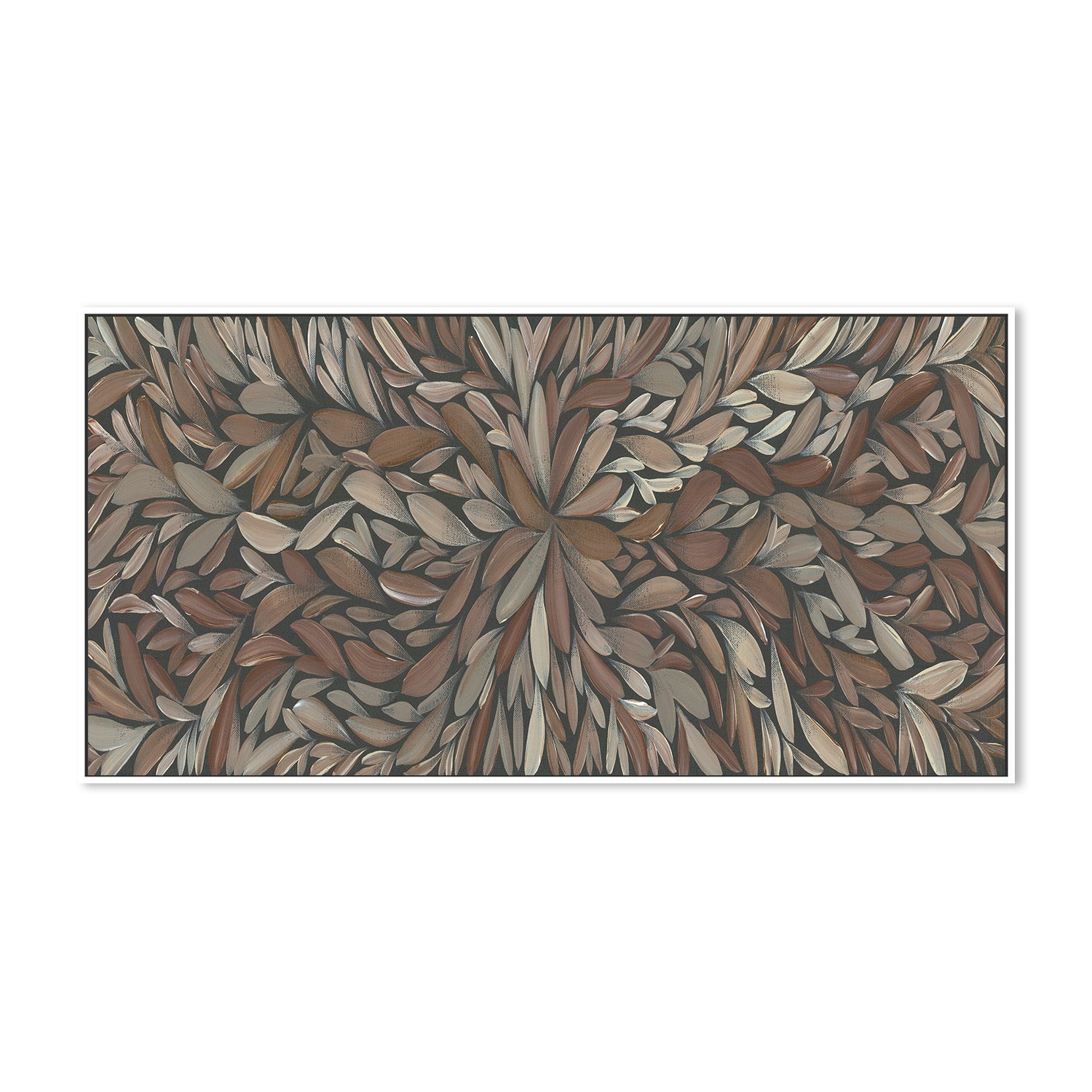 wall-art-print-canvas-poster-framed-Tumbetin Baibaiye, Healing Leaves, Brown and Cream , By Emma Rigney-5