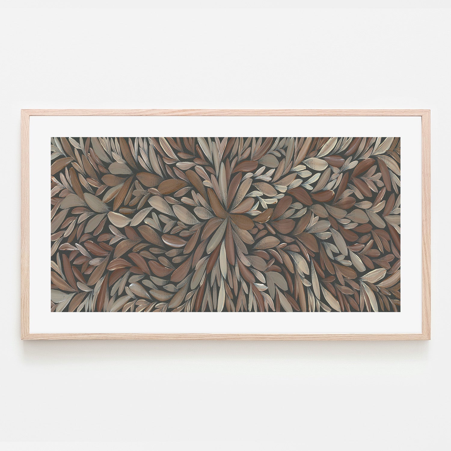 wall-art-print-canvas-poster-framed-Tumbetin Baibaiye, Healing Leaves, Brown and Cream , By Emma Rigney-6