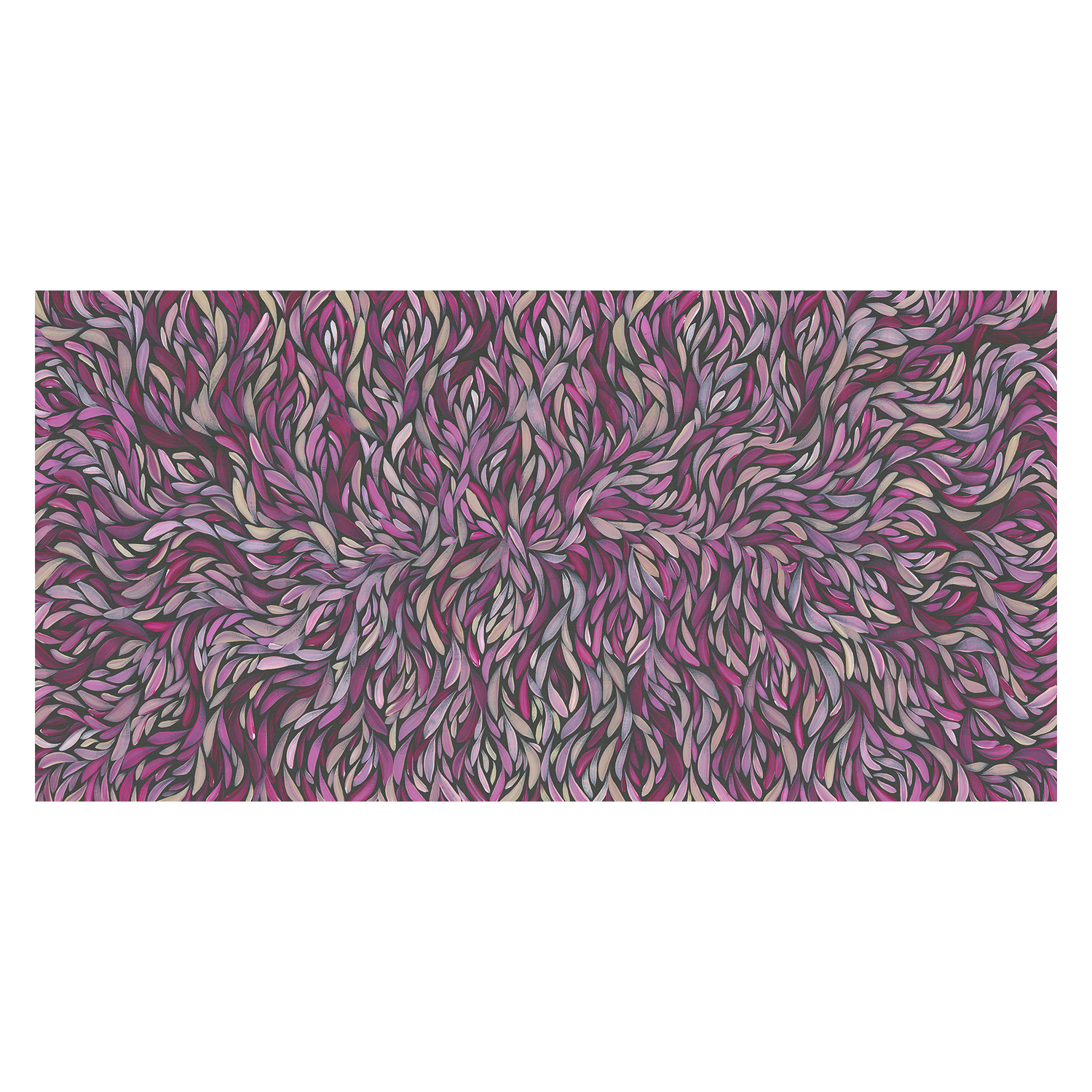 wall-art-print-canvas-poster-framed-Tumbetin Baibaiye, Healing Leaves, Purple Beige and Cream , By Emma Rigney-1