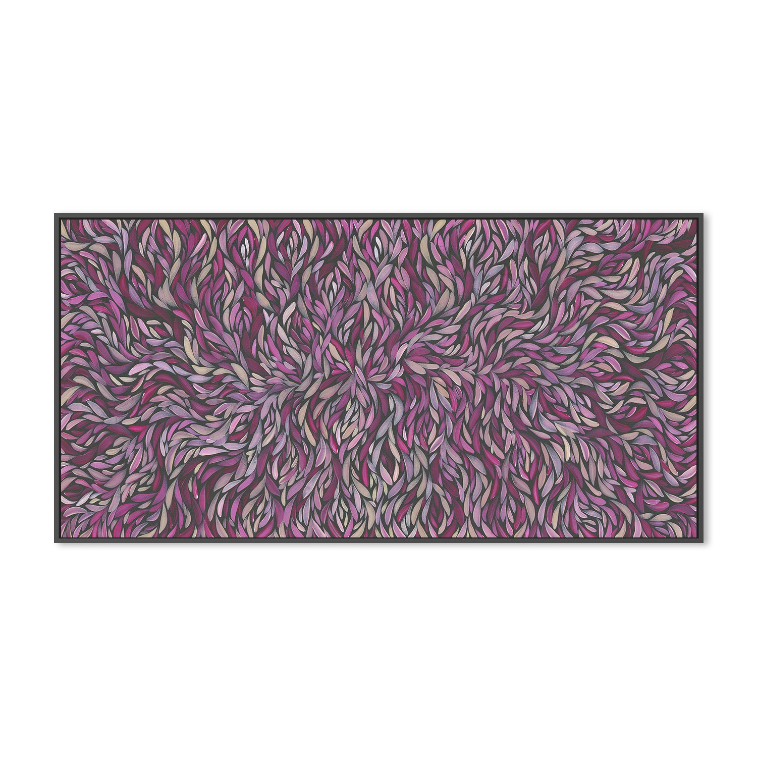wall-art-print-canvas-poster-framed-Tumbetin Baibaiye, Healing Leaves, Purple Beige and Cream , By Emma Rigney-3