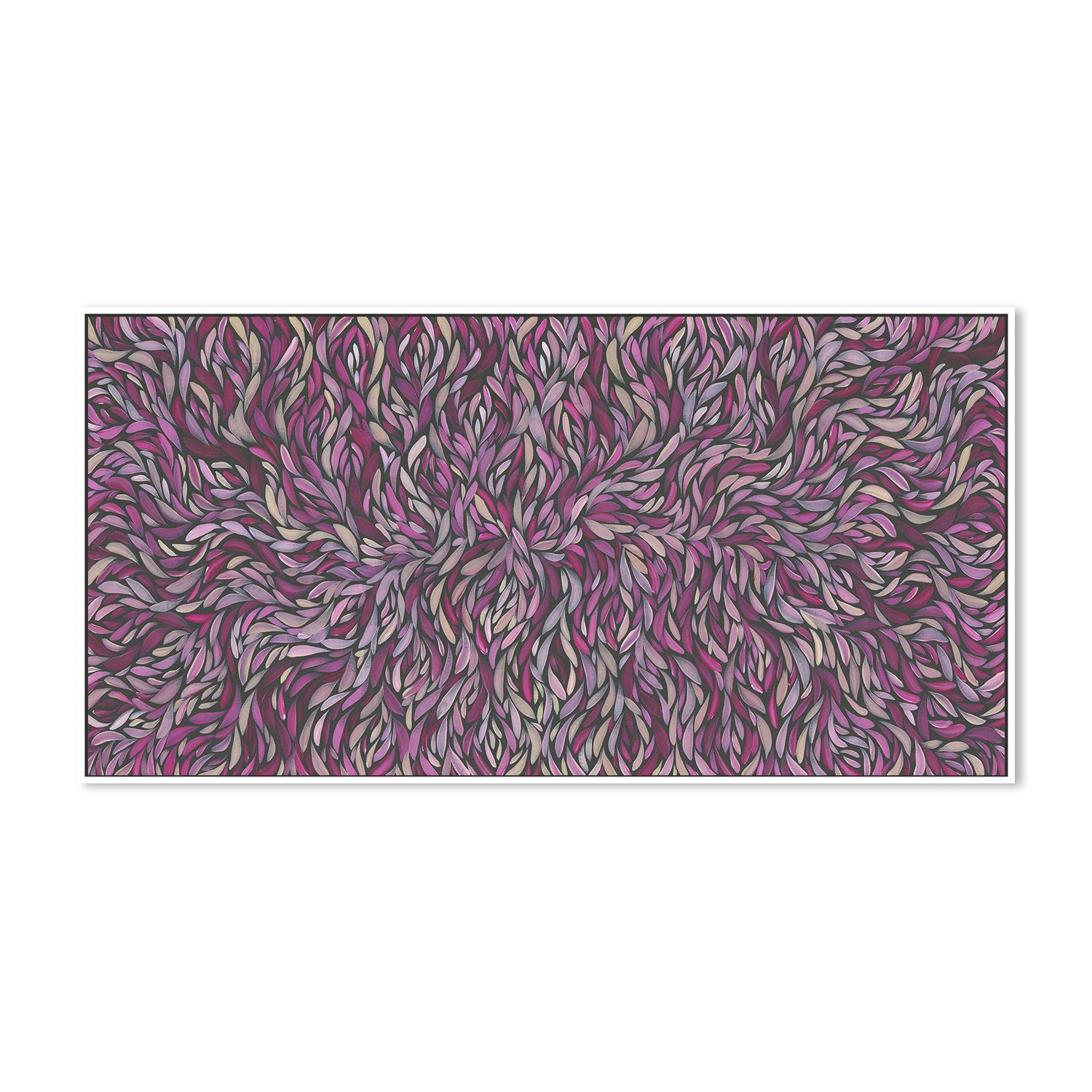 wall-art-print-canvas-poster-framed-Tumbetin Baibaiye, Healing Leaves, Purple Beige and Cream , By Emma Rigney-5