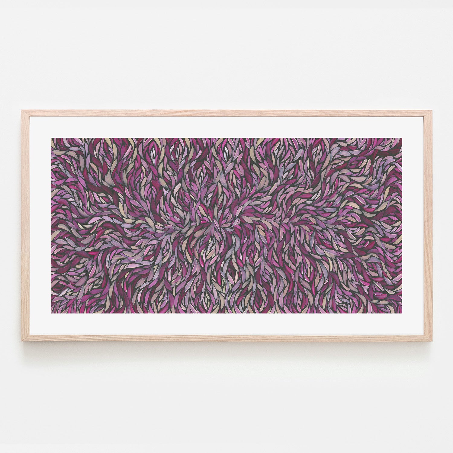 wall-art-print-canvas-poster-framed-Tumbetin Baibaiye, Healing Leaves, Purple Beige and Cream , By Emma Rigney-6