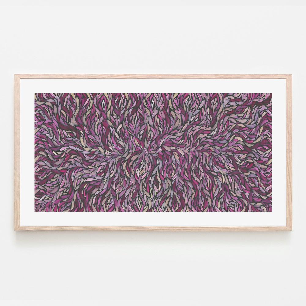 wall-art-print-canvas-poster-framed-Tumbetin Baibaiye, Healing Leaves, Purple Beige and Cream , By Emma Rigney-6