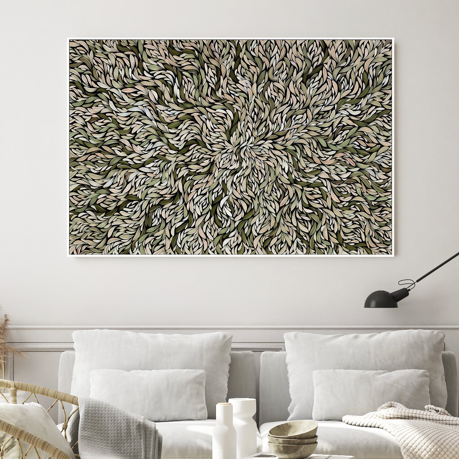 wall-art-print-canvas-poster-framed-Tumbetin Baibaiye, Healing Leaves Series , By Emma Rigney-2