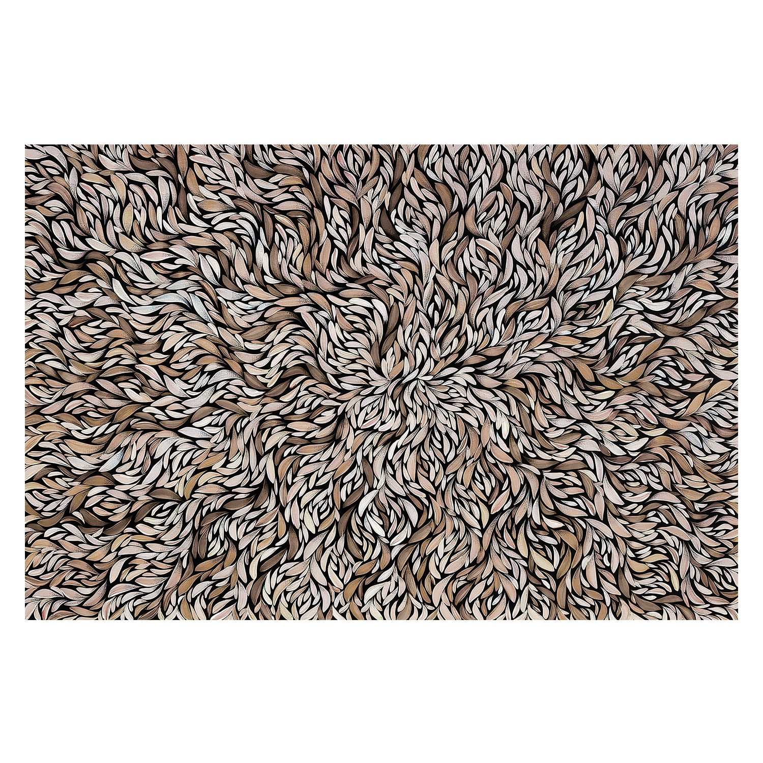 wall-art-print-canvas-poster-framed-Tumbetin Baibaiye, Healing Leaves Series, Mocha Tone , By Emma Rigney-1