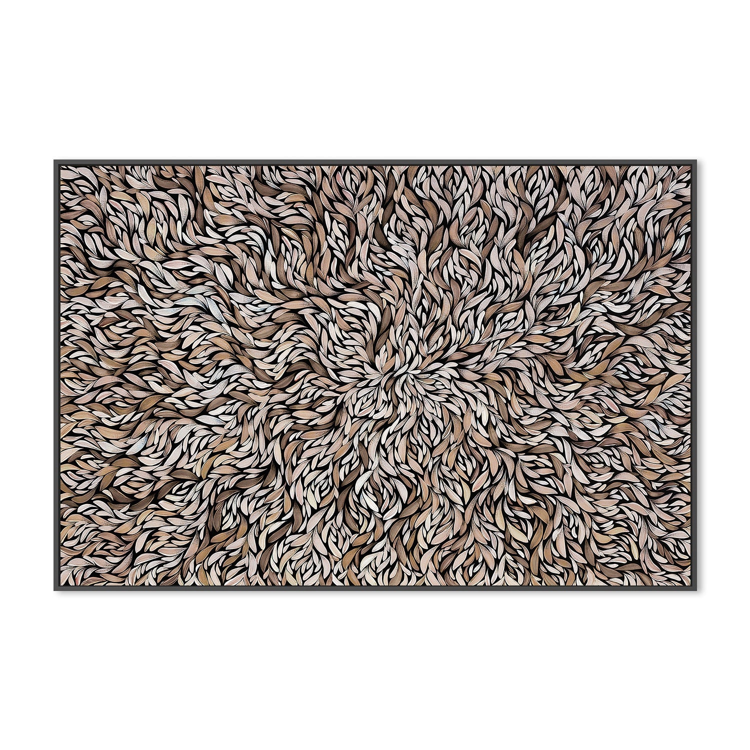 wall-art-print-canvas-poster-framed-Tumbetin Baibaiye, Healing Leaves Series, Mocha Tone , By Emma Rigney-3