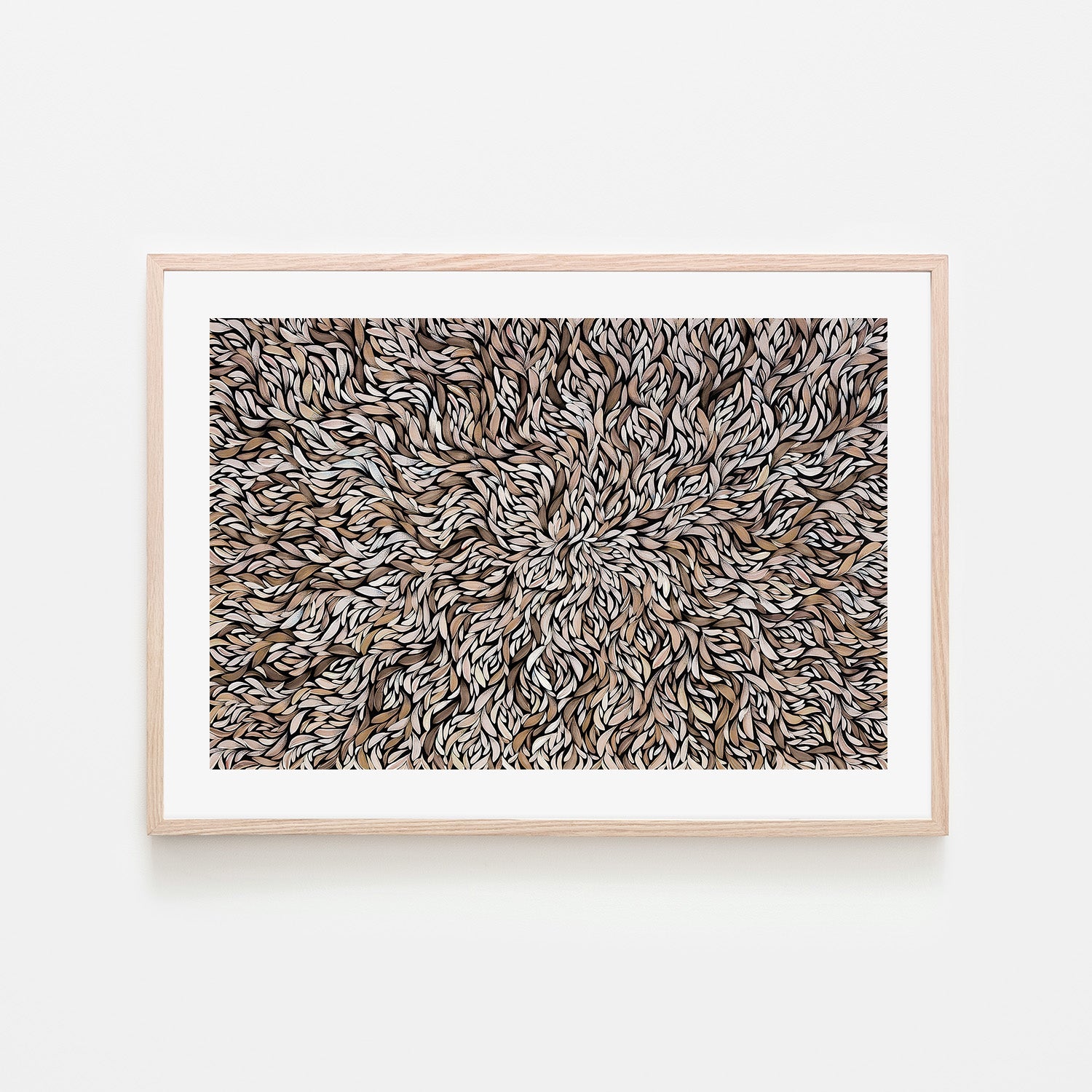 wall-art-print-canvas-poster-framed-Tumbetin Baibaiye, Healing Leaves Series, Mocha Tone , By Emma Rigney-6