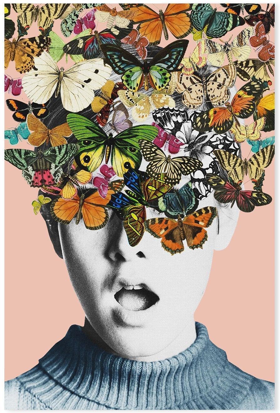 wall-art-print-canvas-poster-framed-Twiggy Surprise, By Frida Floral-GIOIA-WALL-ART