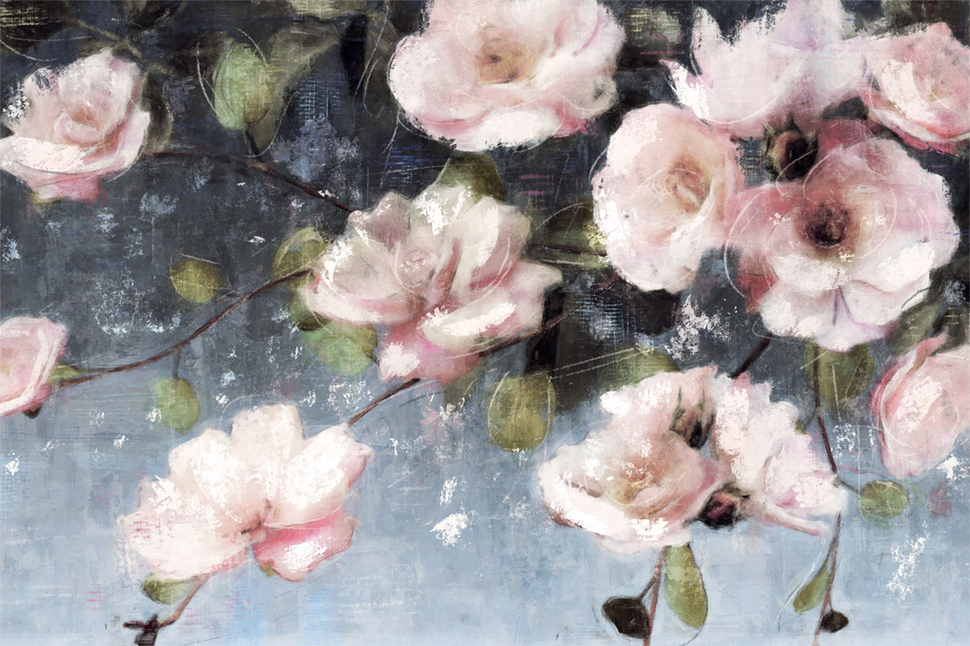 wall-art-print-canvas-poster-framed-Twilight Blooms , By Nina Blue-1