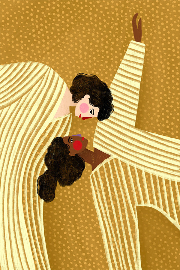 wall-art-print-canvas-poster-framed-Two Line Women-1