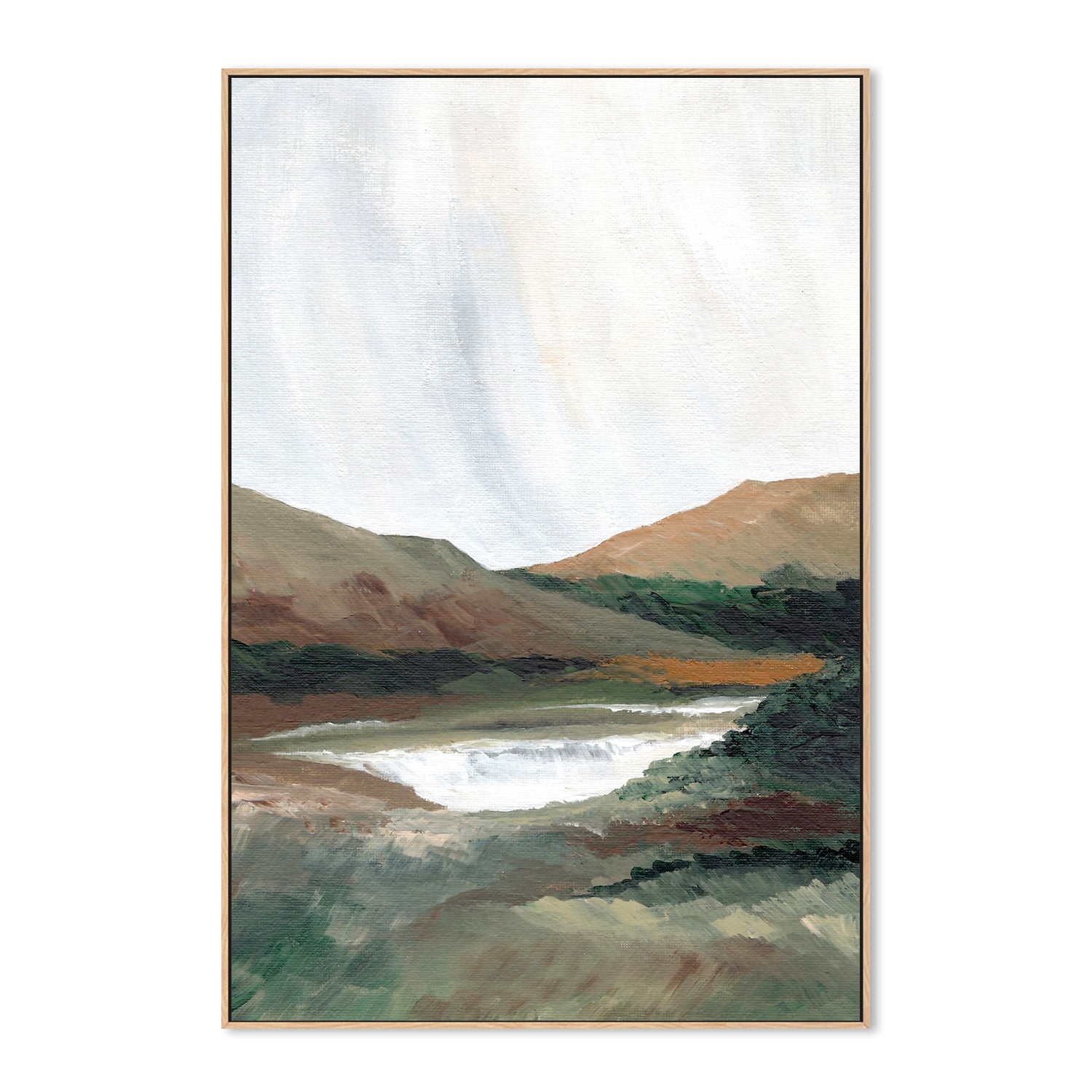 wall-art-print-canvas-poster-framed-Two Mountains , By Nikita Jariwala-4