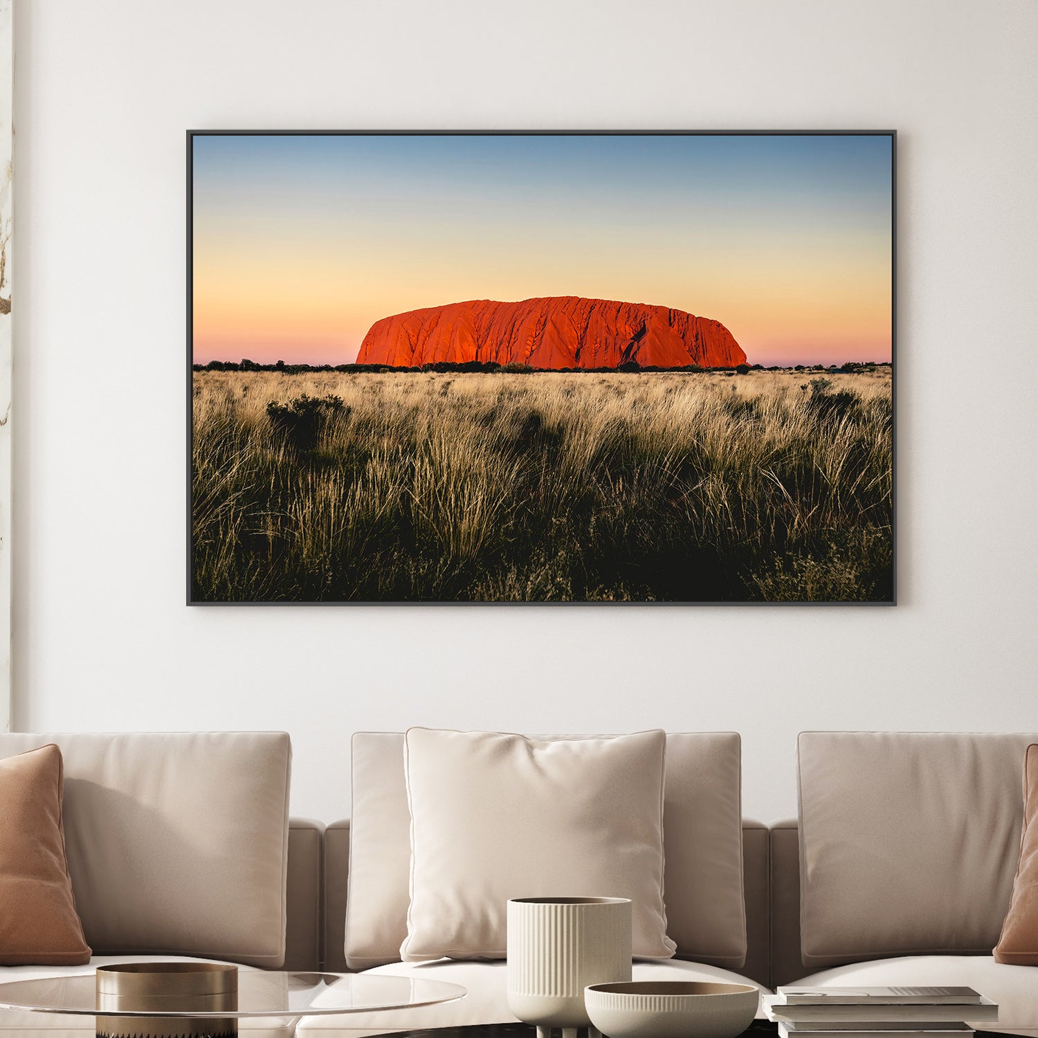 wall-art-print-canvas-poster-framed-Uluṟu At Sunset-2