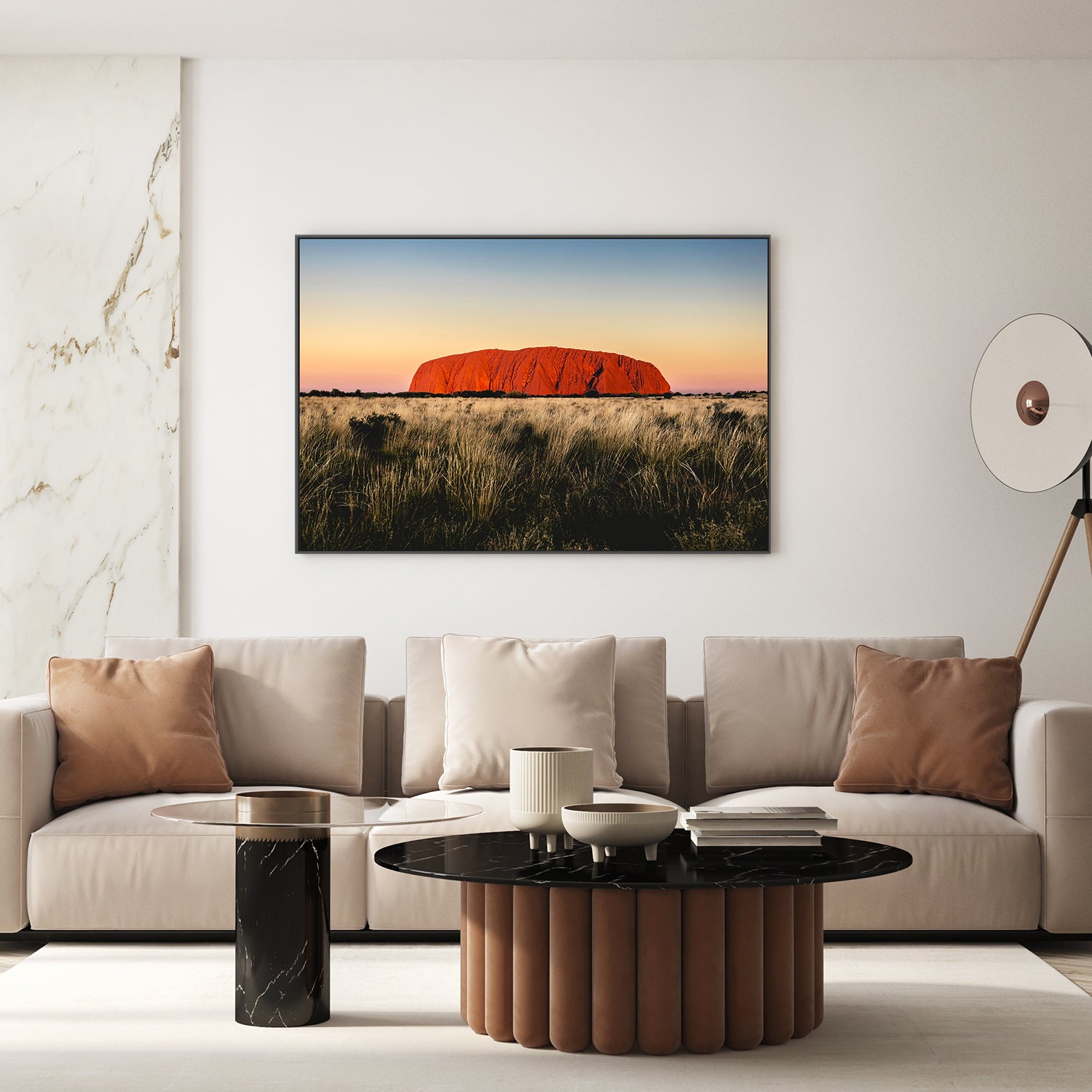 wall-art-print-canvas-poster-framed-Uluṟu At Sunset-7