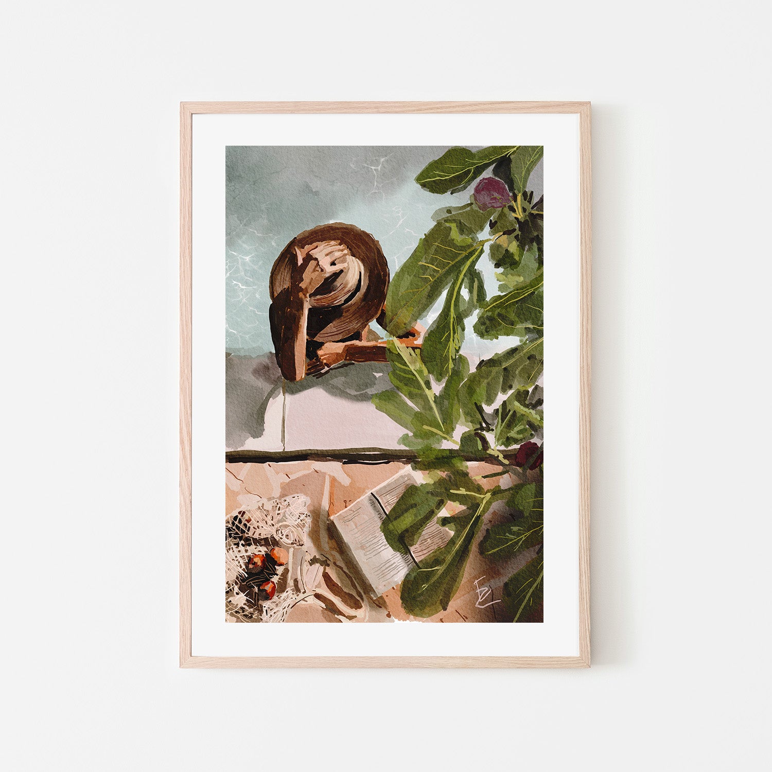 wall-art-print-canvas-poster-framed-Under the fig tree-6