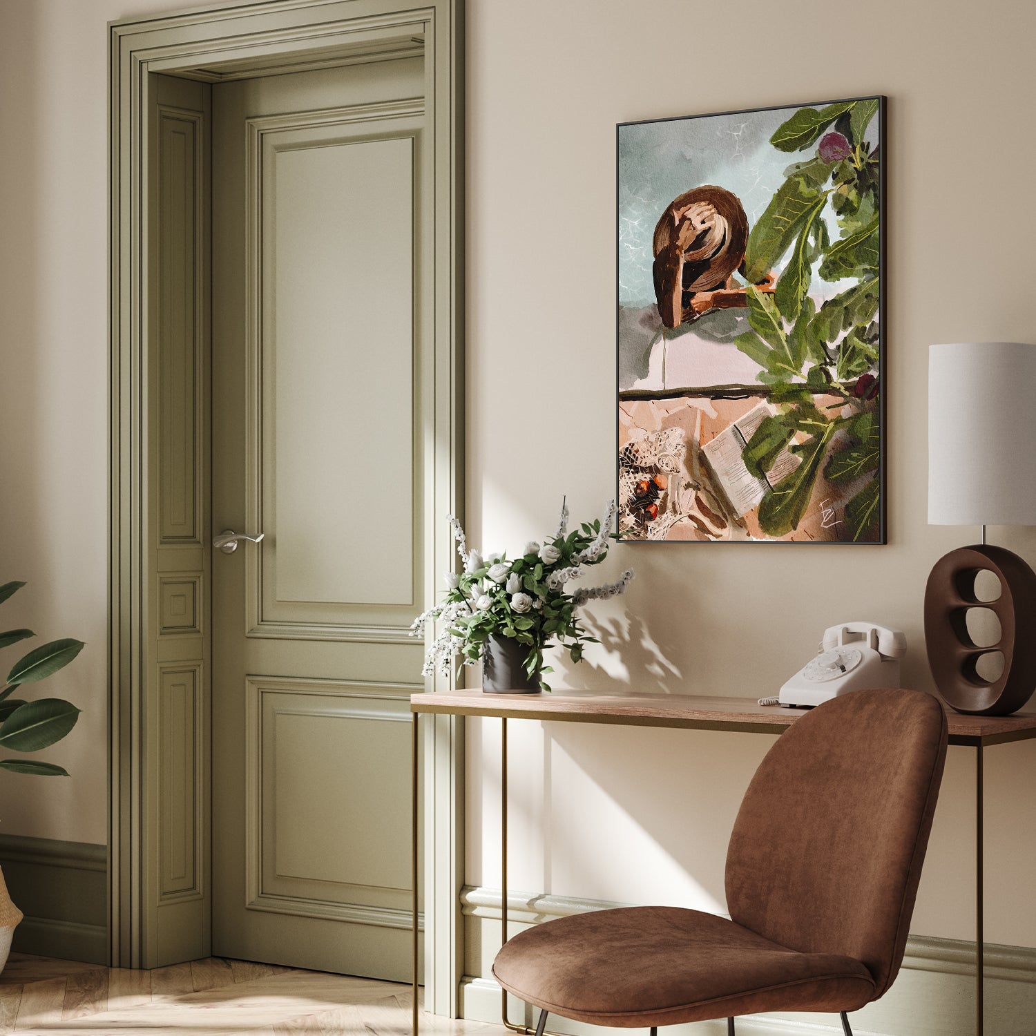 wall-art-print-canvas-poster-framed-Under the fig tree-7