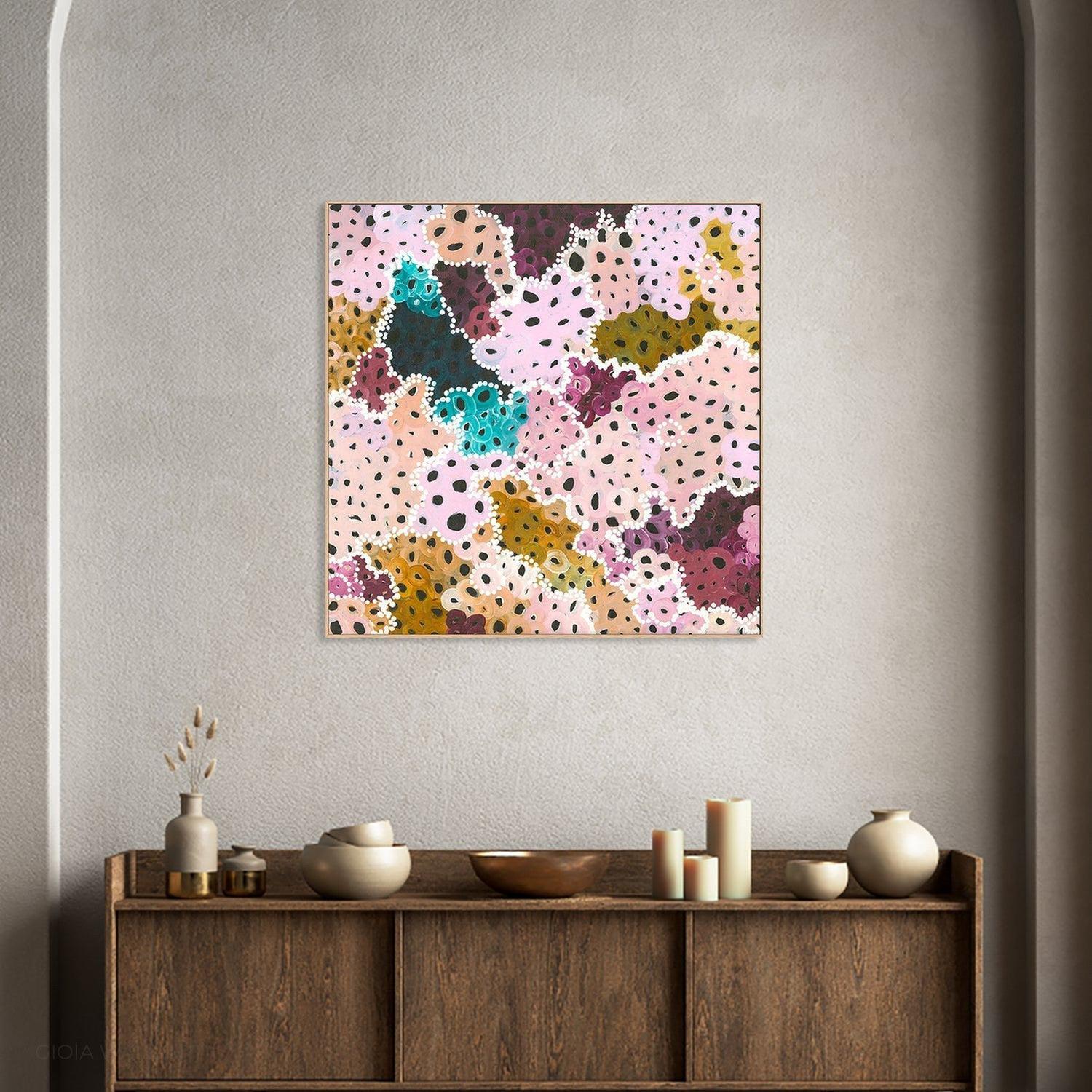 Under The Mirri’s I Acrylic On Canvas 66X66Cm By Bri Chelman Original Artwork