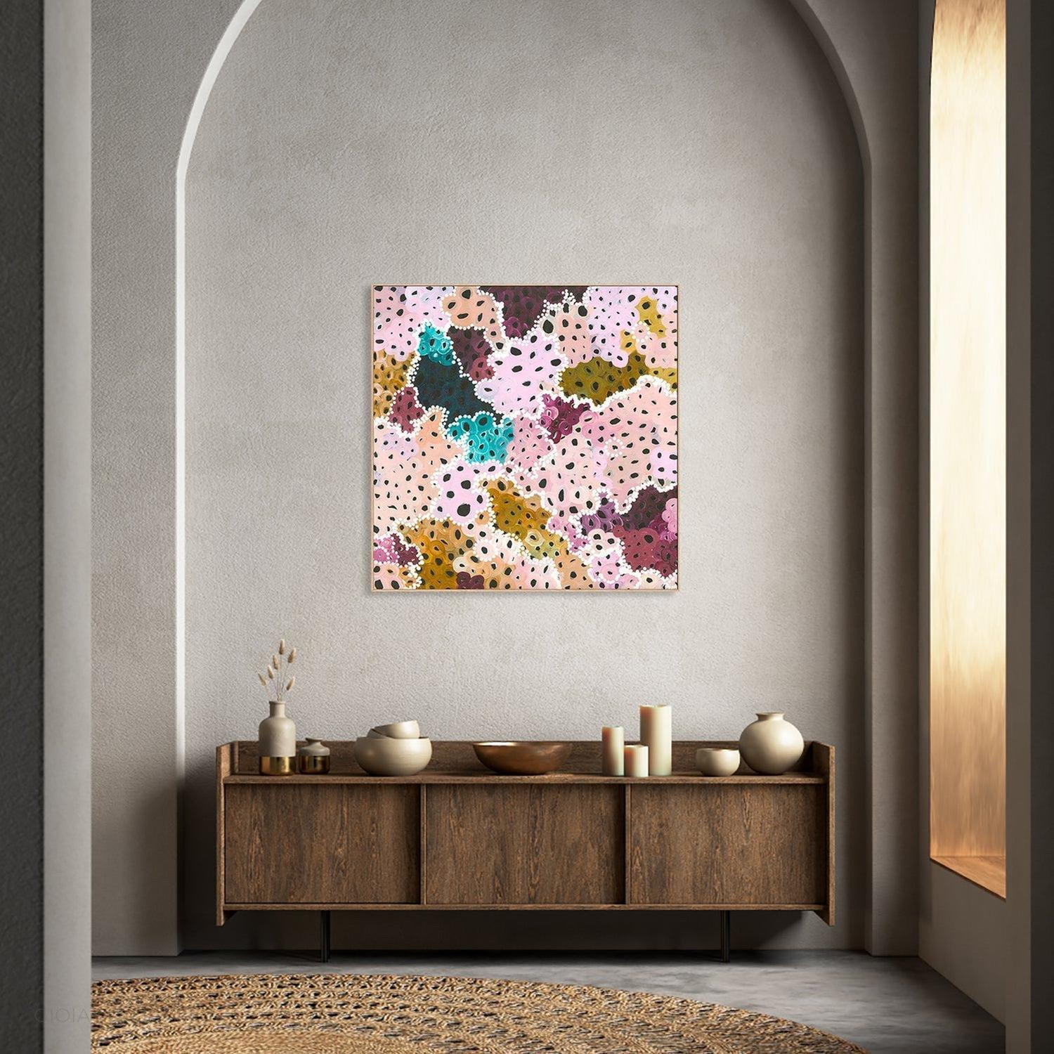 Under The Mirri’s I Acrylic On Canvas 66X66Cm By Bri Chelman Original Artwork
