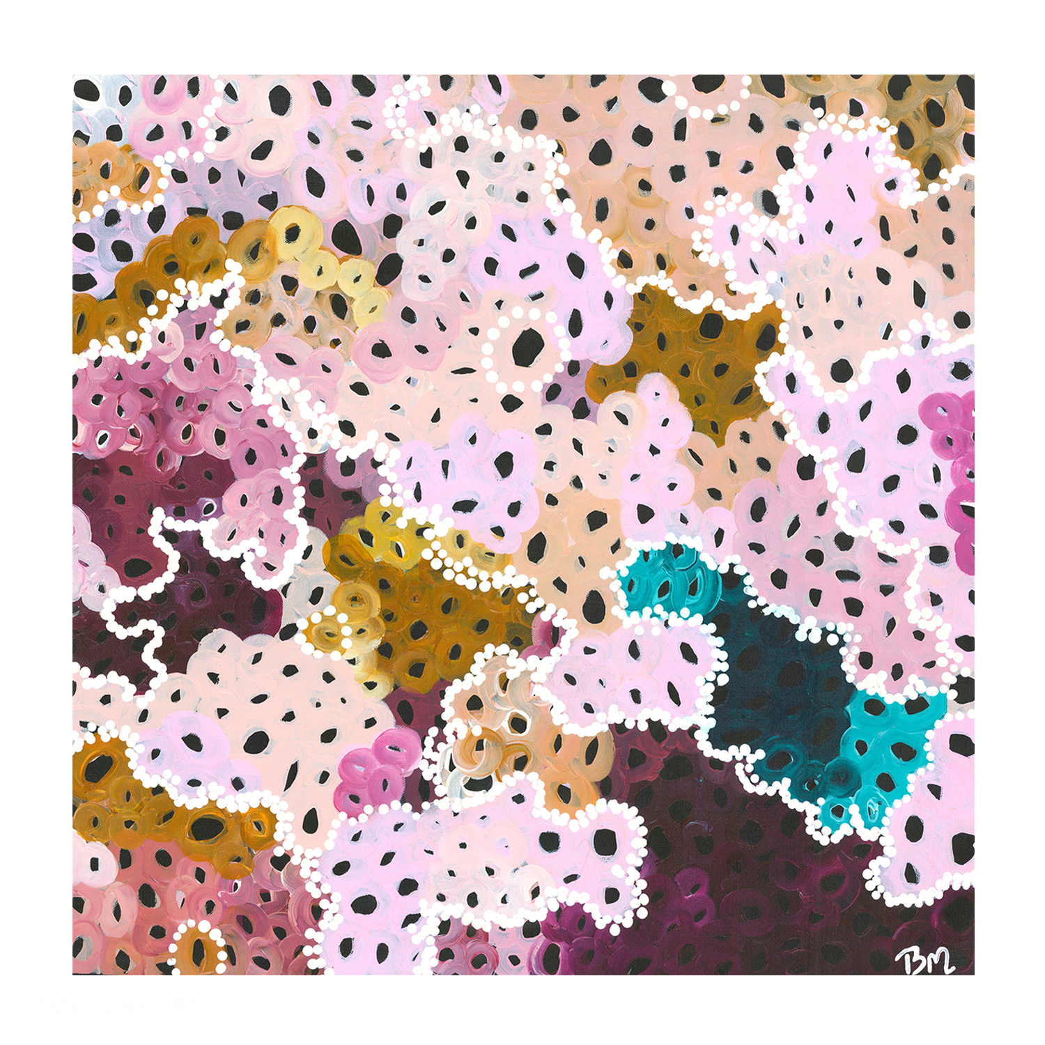 Under The Mirri’s Ii Acrylic On Canvas 66X66Cm By Bri Chelman Original Artwork