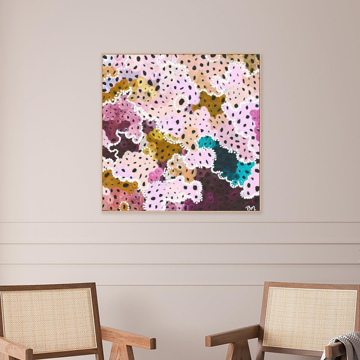 Under The Mirri’s Ii Acrylic On Canvas 66X66Cm By Bri Chelman Original Artwork