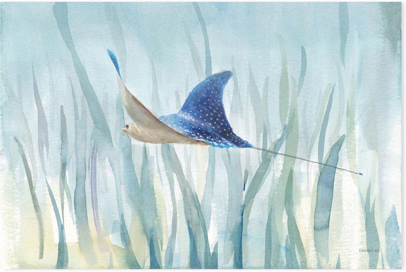 wall-art-print-canvas-poster-framed-Undersea Ray-by-Danhui Nai-Gioia Wall Art