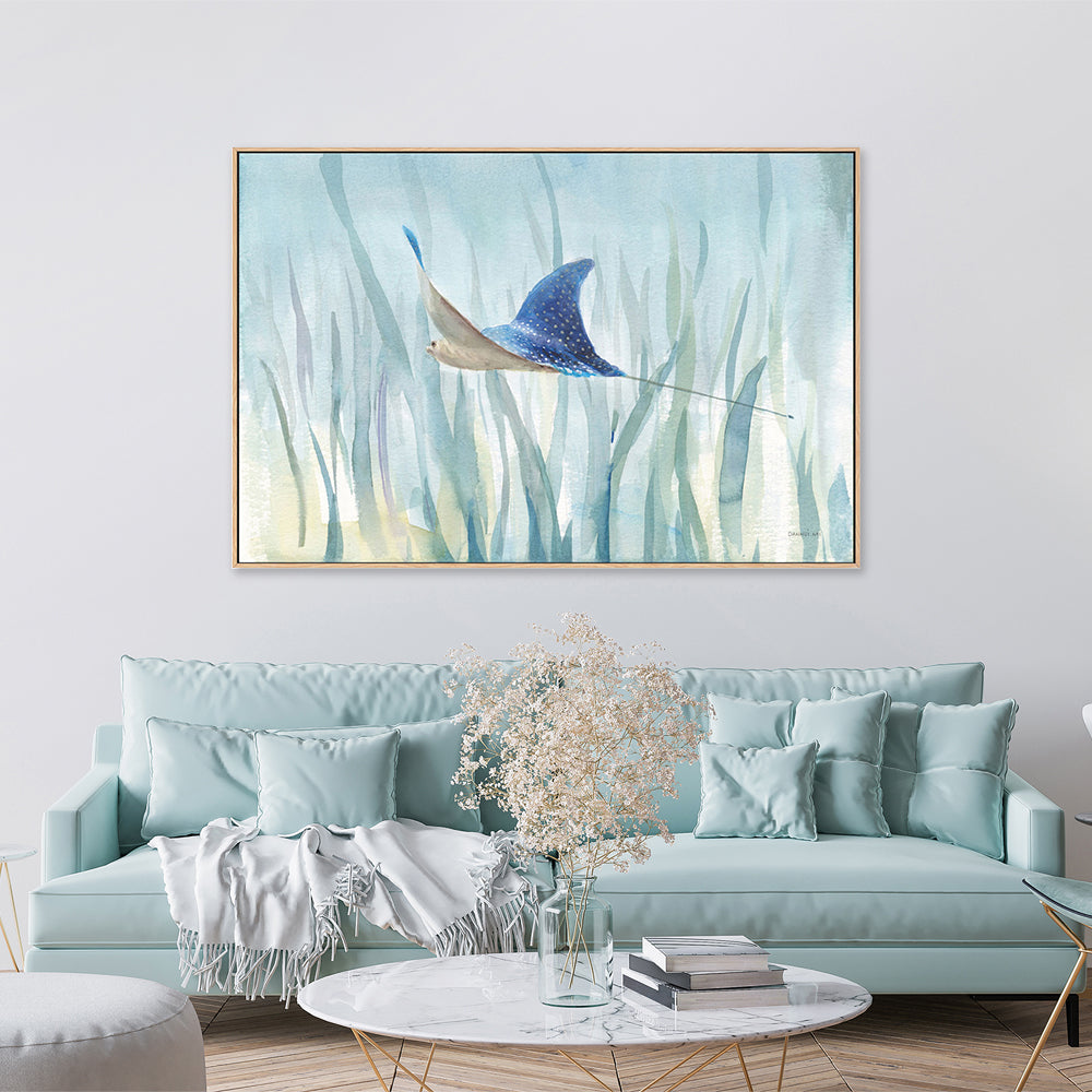 wall-art-print-canvas-poster-framed-Undersea Ray-by-Danhui Nai-Gioia Wall Art