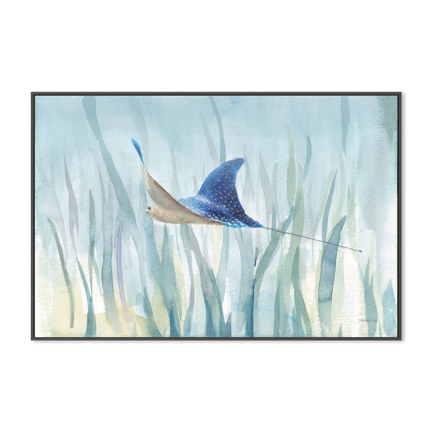 wall-art-print-canvas-poster-framed-Undersea Ray-by-Danhui Nai-Gioia Wall Art