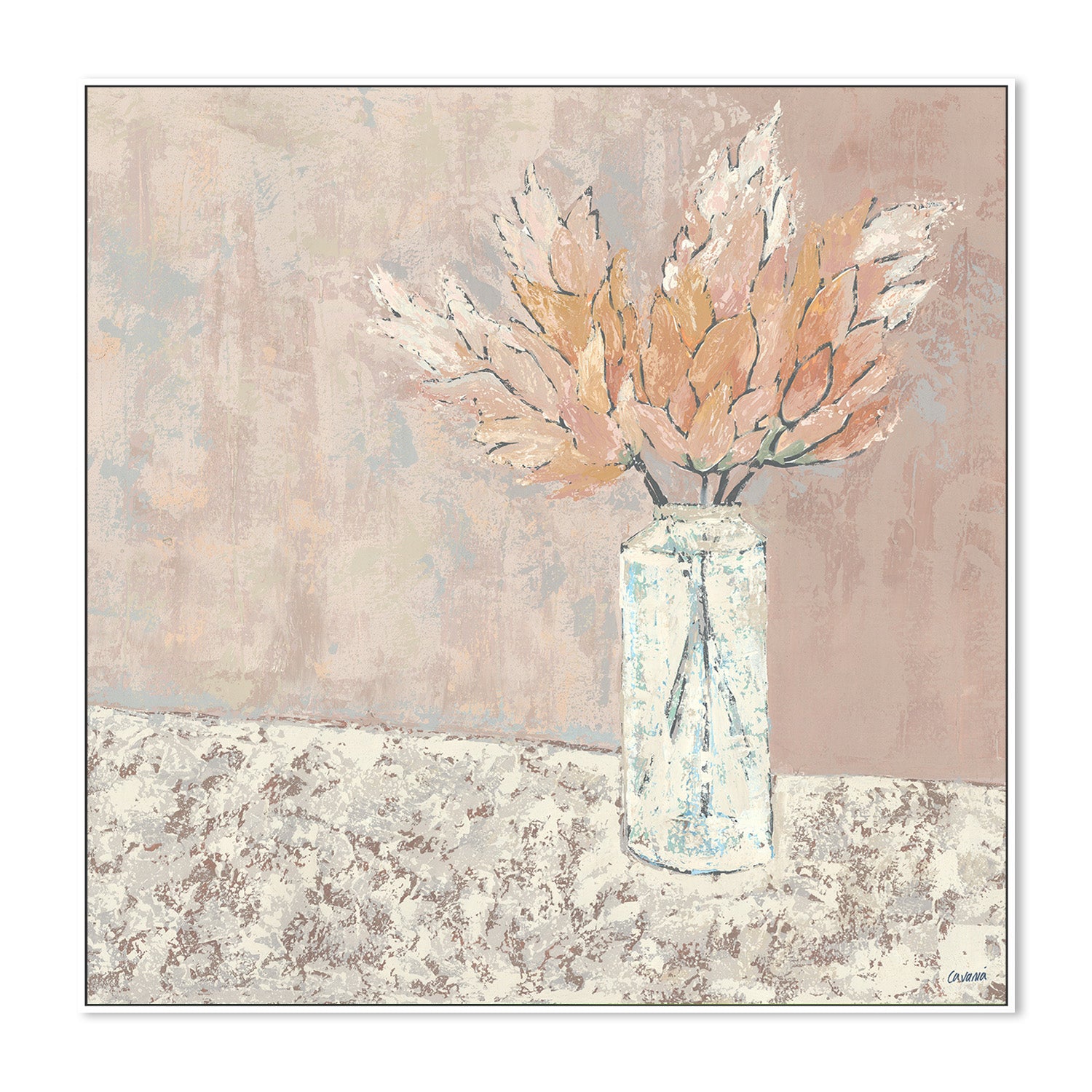 wall-art-print-canvas-poster-framed-Vase Series Pampus Grass-5