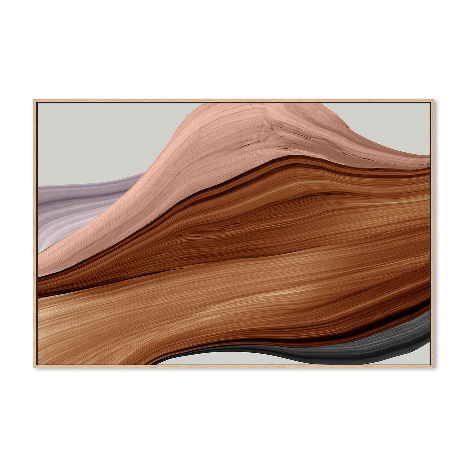 wall-art-print-canvas-poster-framed-Veins of Oak, Style A-4