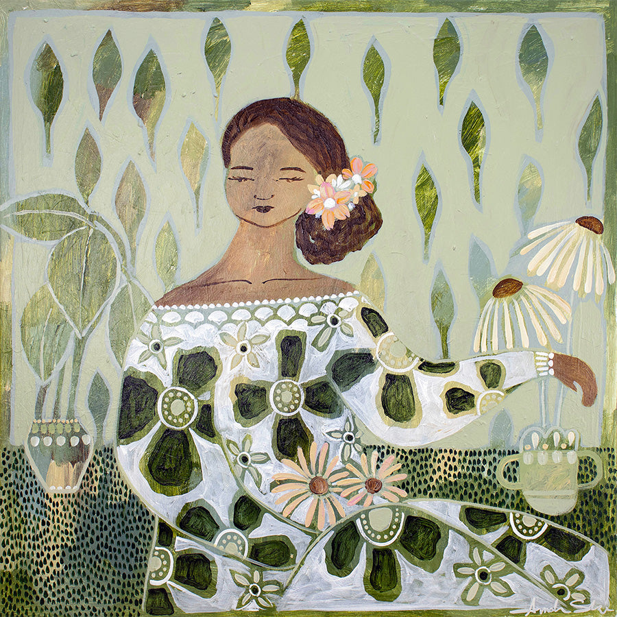 wall-art-print-canvas-poster-framed-Vesna, Echinacea , By Amanda Skye-1