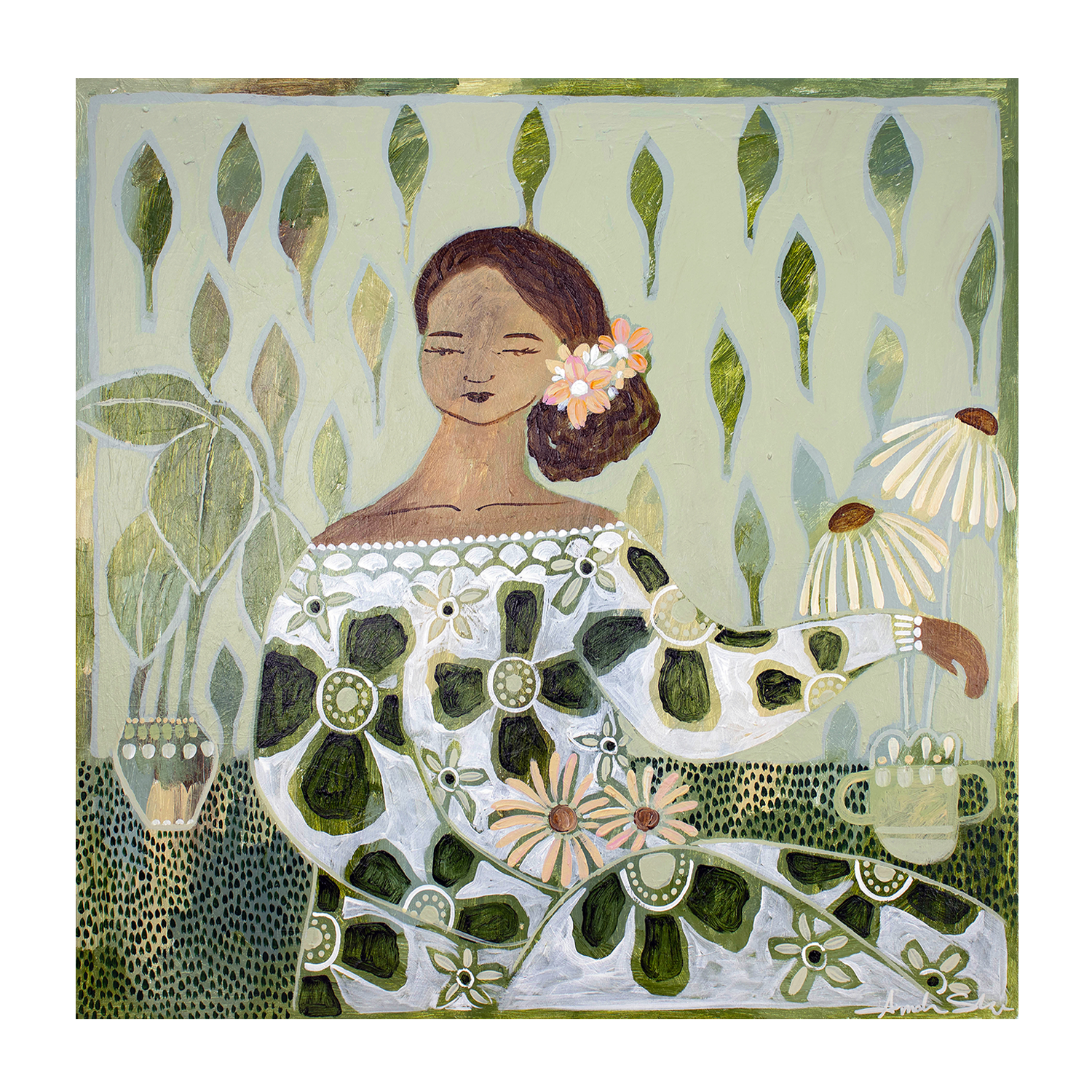 wall-art-print-canvas-poster-framed-Vesna, Echinacea , By Amanda Skye-2