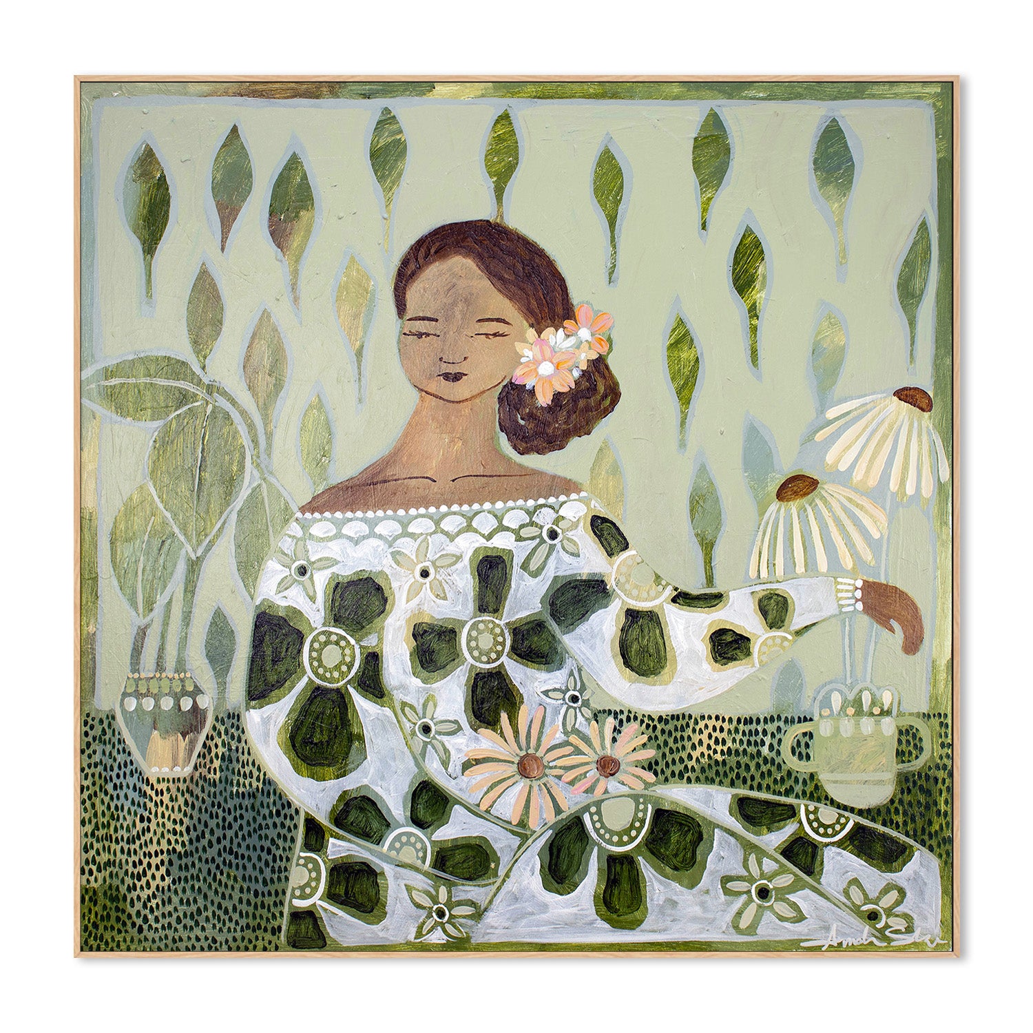 wall-art-print-canvas-poster-framed-Vesna, Echinacea , By Amanda Skye-5